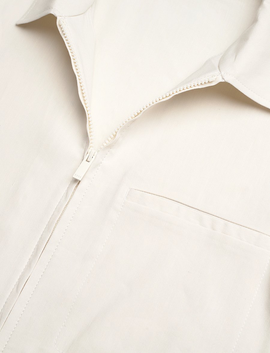 BOSS - P-Carper-Zip-WG-252 - jacken - open white - 2