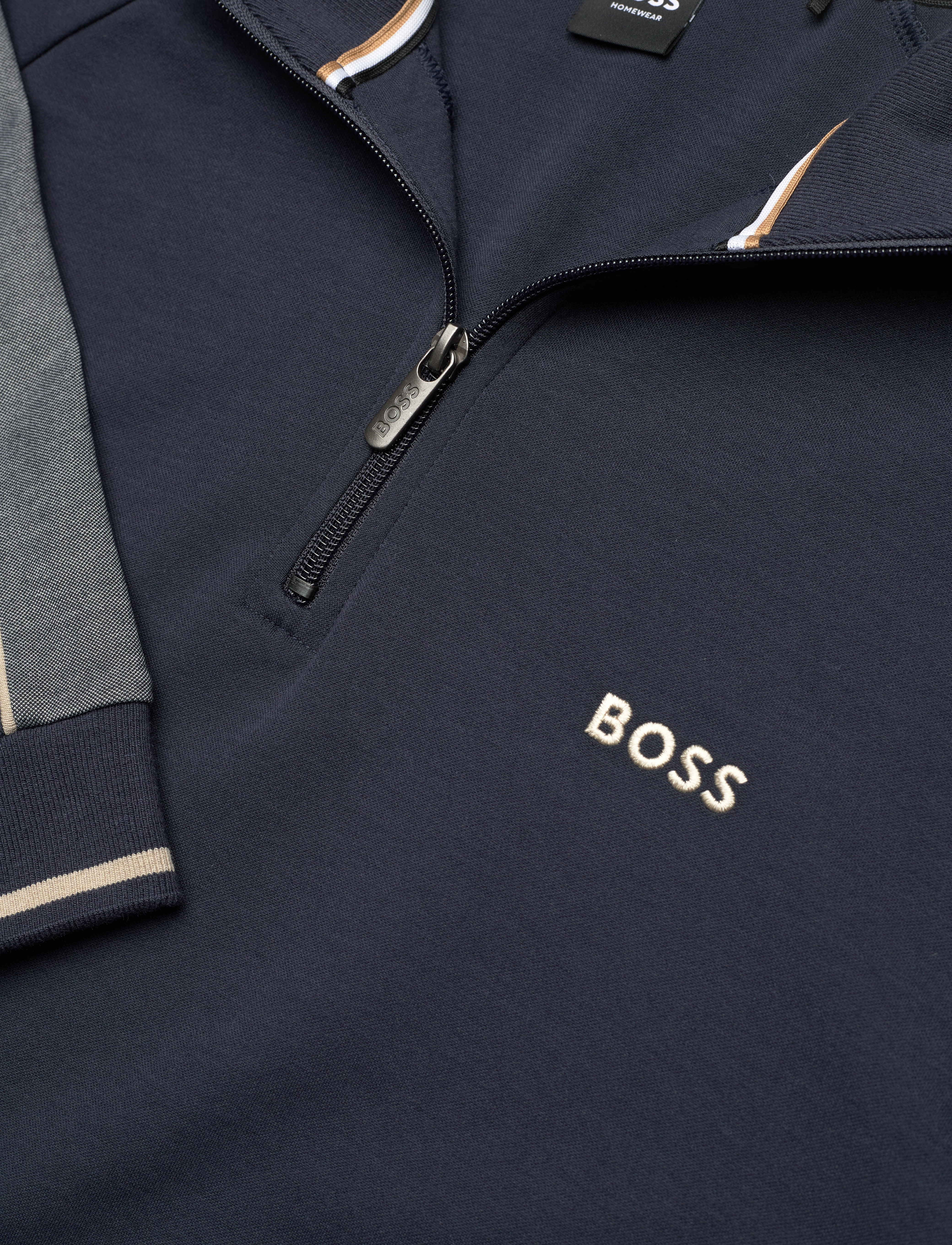 BOSS - Tracksuit 1/4 Jacket - dark blue - 2