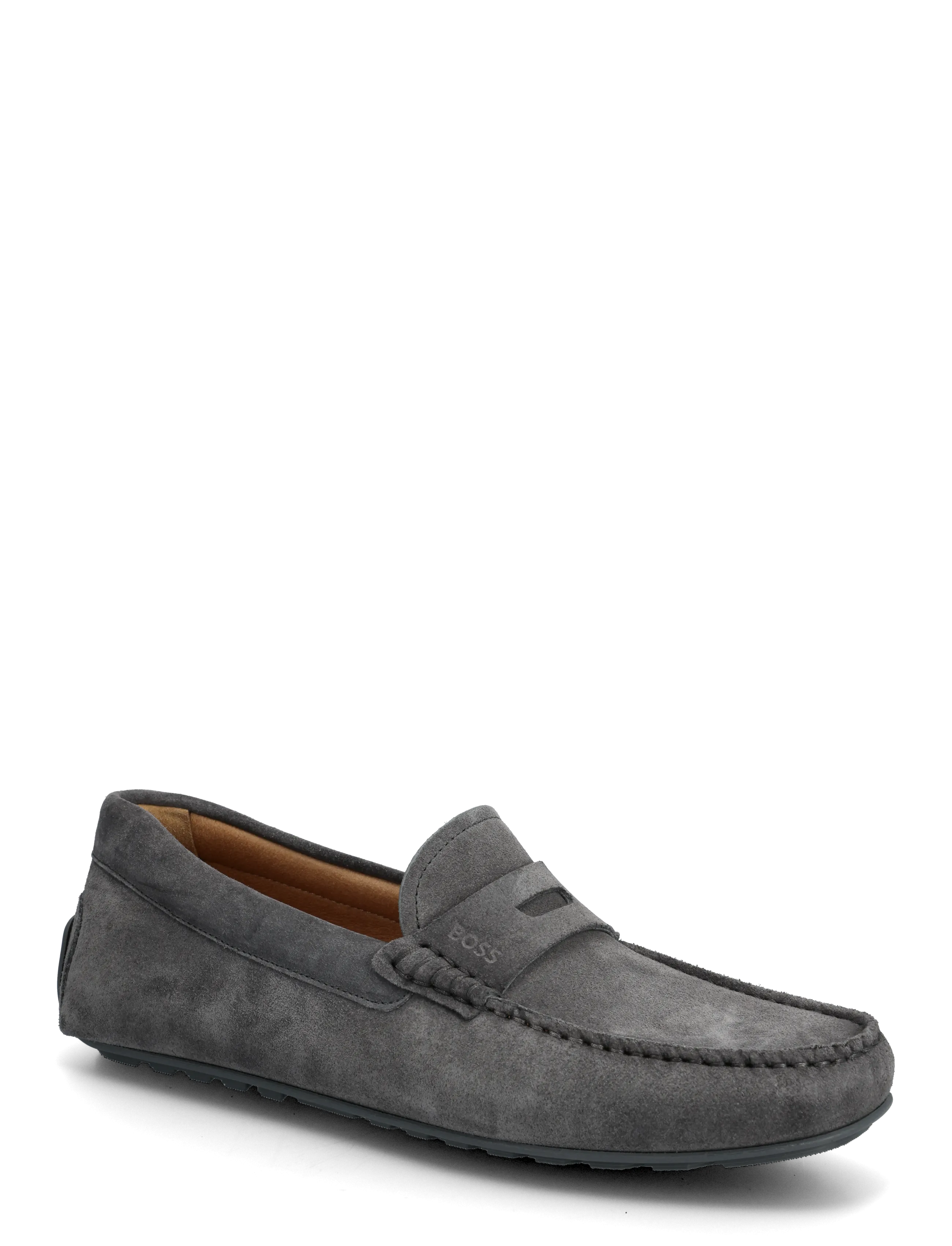 BOSS Noel_Mocc_Sdpeb, 42, Designer, Grau - Loafers, Männerswear