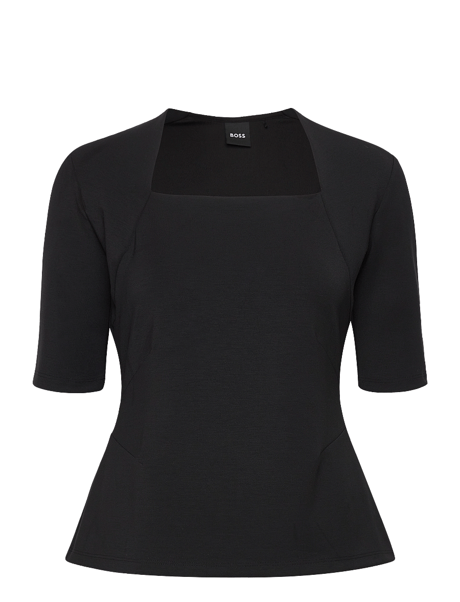 BOSS - Egamma - kurzärmelige blusen - black - 0