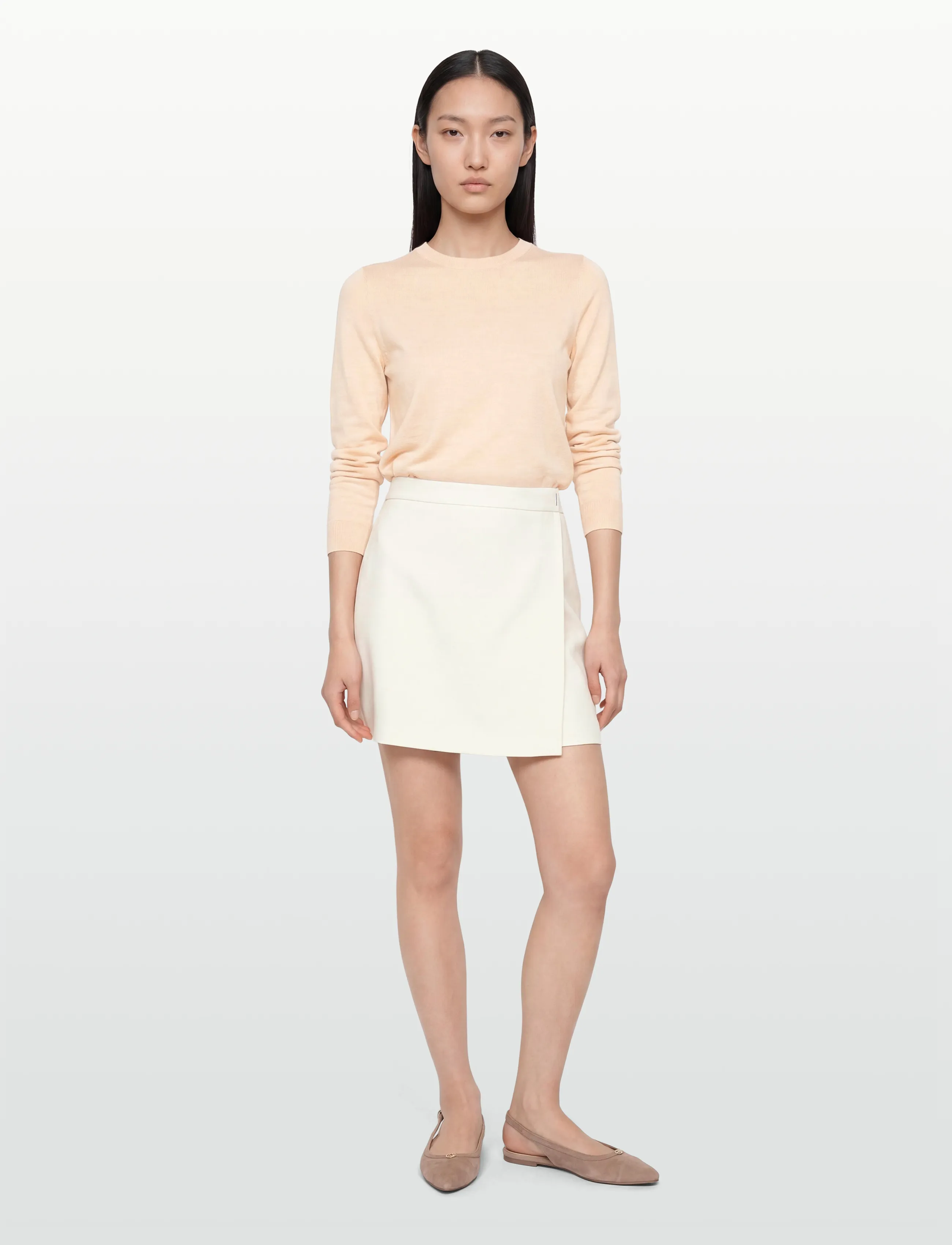 BOSS Vandera - Skirts - OPEN WHITE / cream