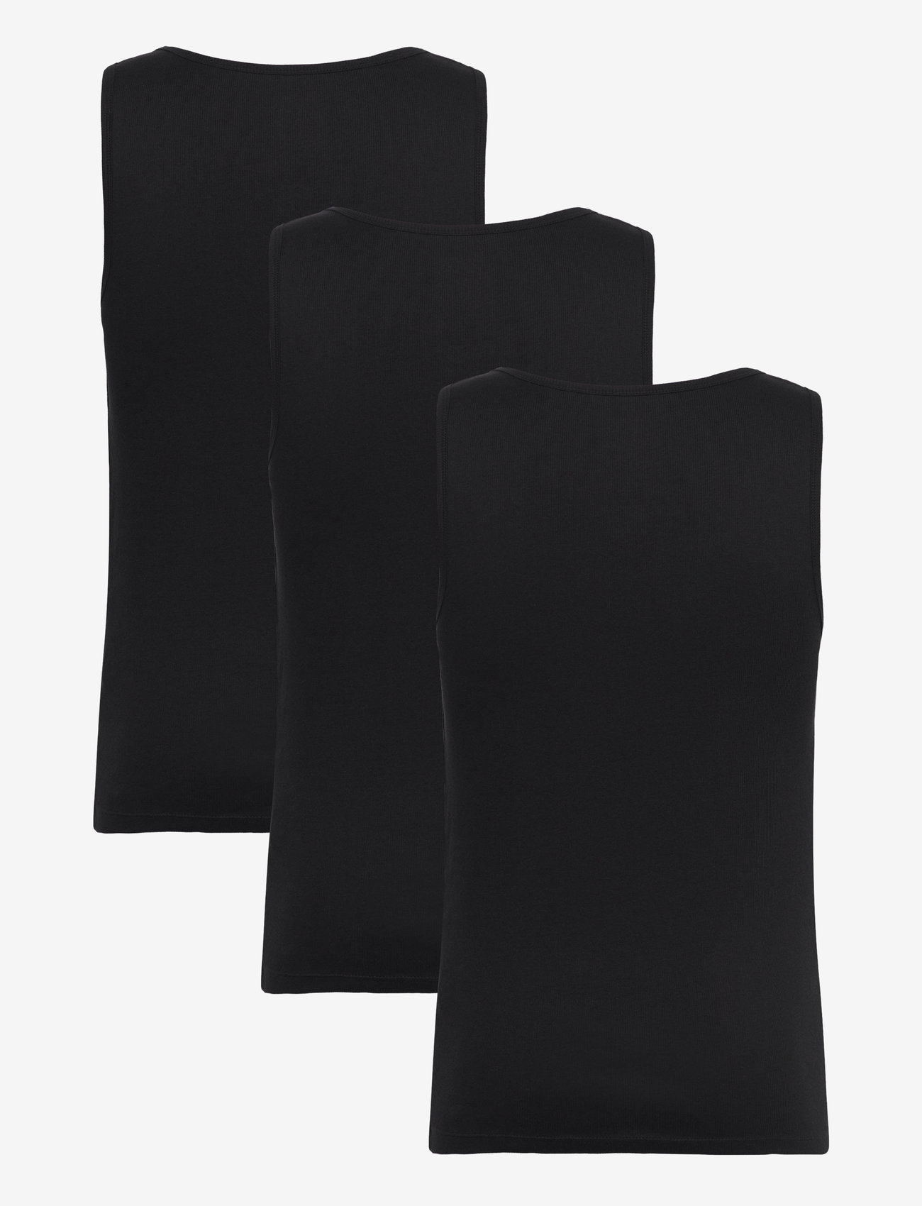 BOSS - TankTop3P RibClassic - varrukateta särgid - black - 2