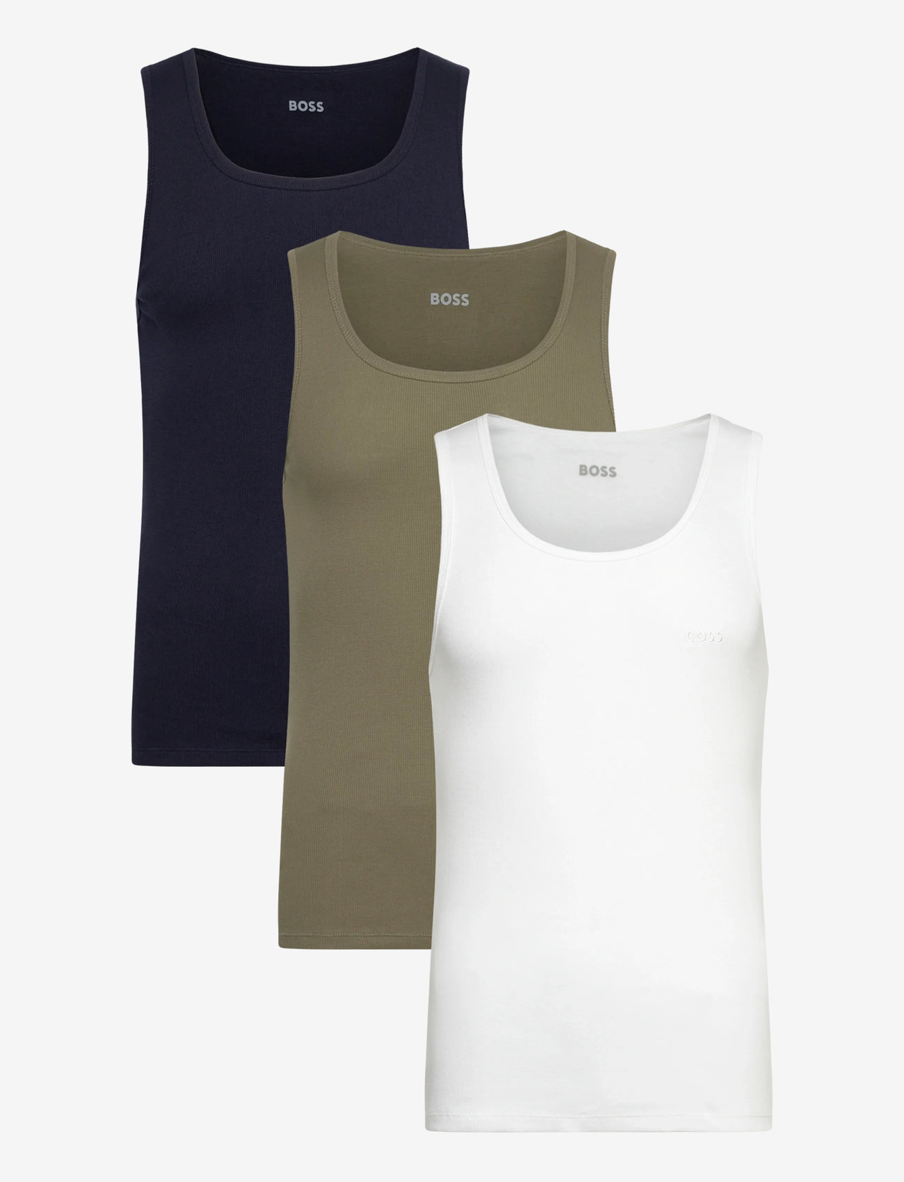 BOSS - TankTop3P RibClassic - linnen - open miscellaneous - 0