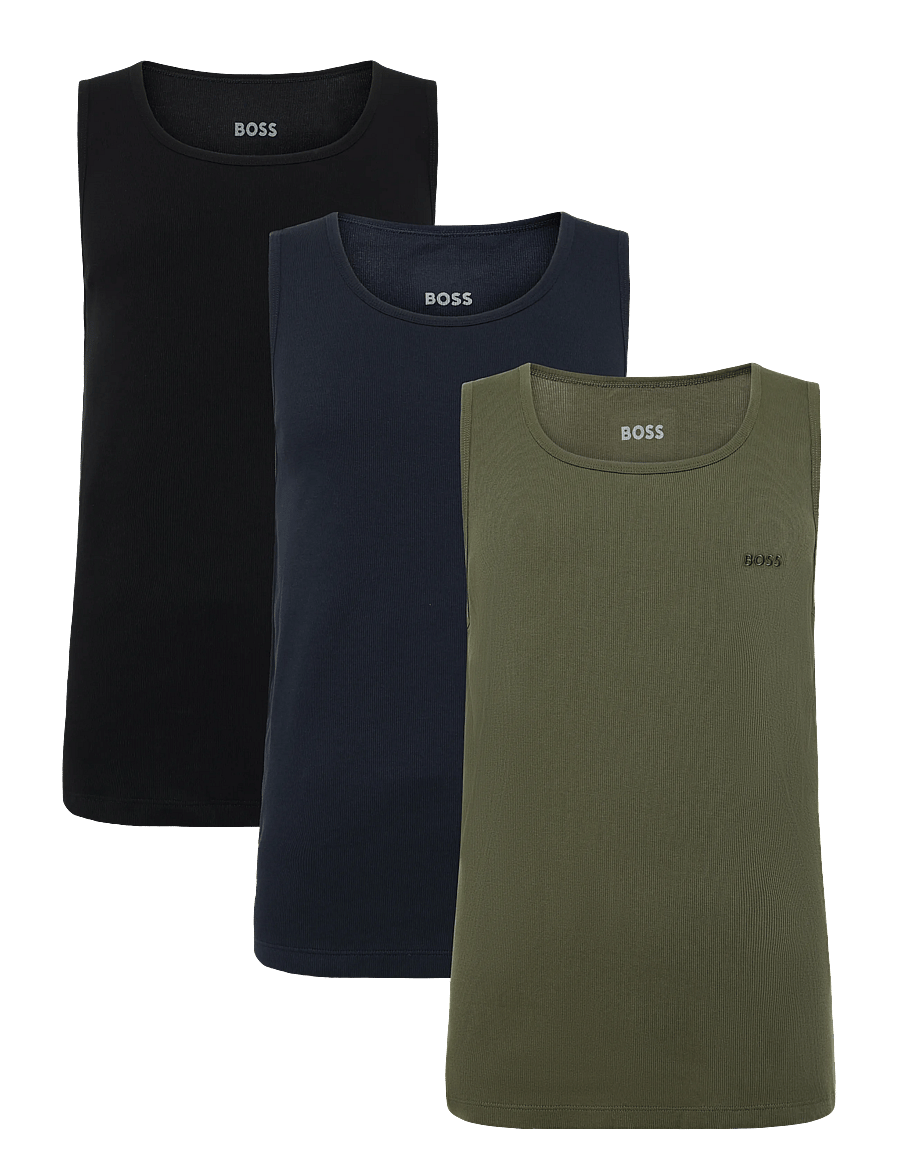 BOSS - TankTop3P RibClassic - tank tops - open miscellaneous - 0