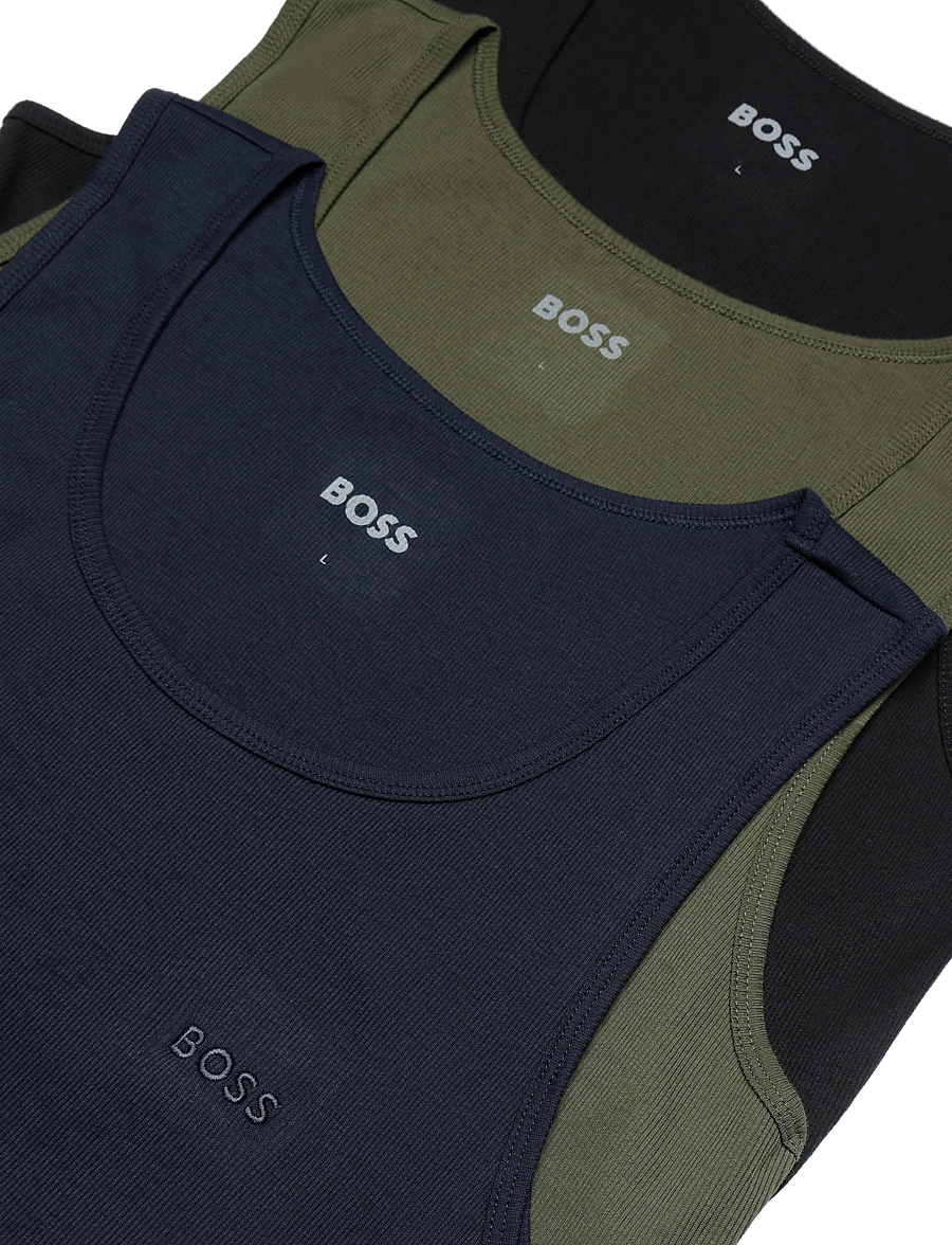 BOSS - TankTop3P RibClassic - tank tops - open miscellaneous - 2