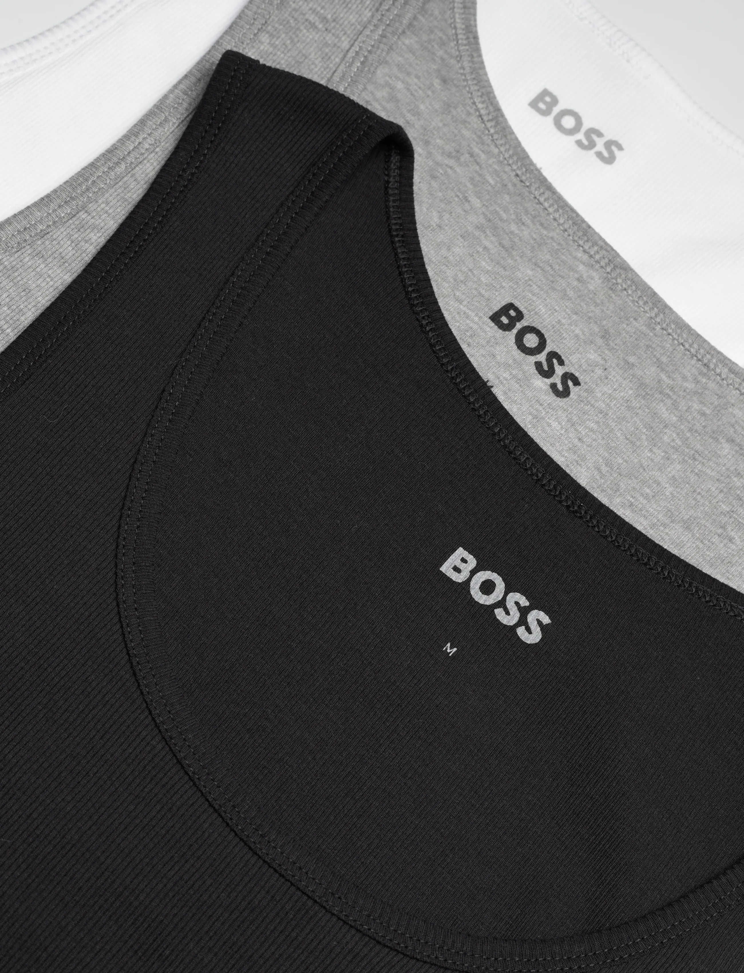 BOSS - TankTop3P RibClassic - linnen - open miscellaneous - 1