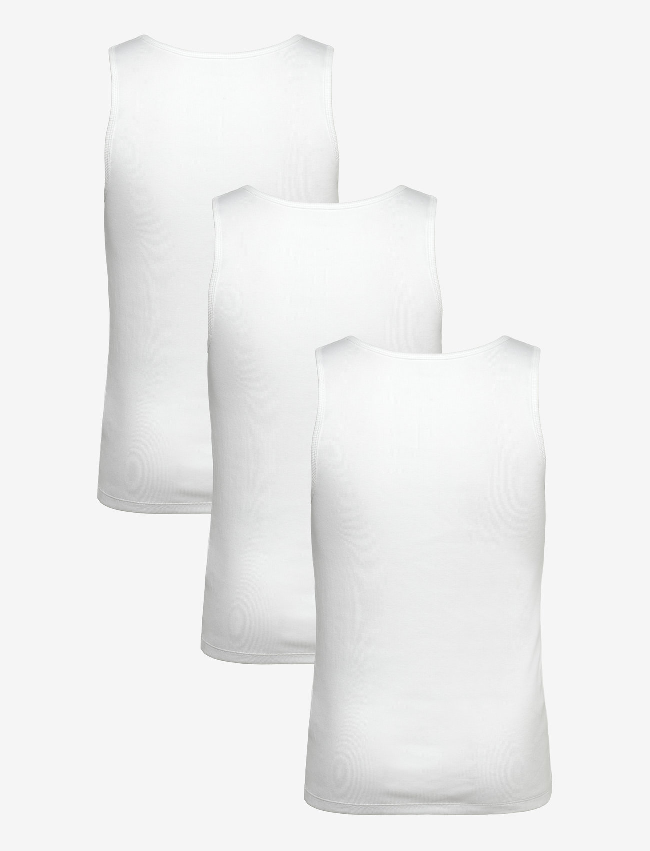 BOSS - TankTop3P RibClassic - varrukateta särgid - white - 2