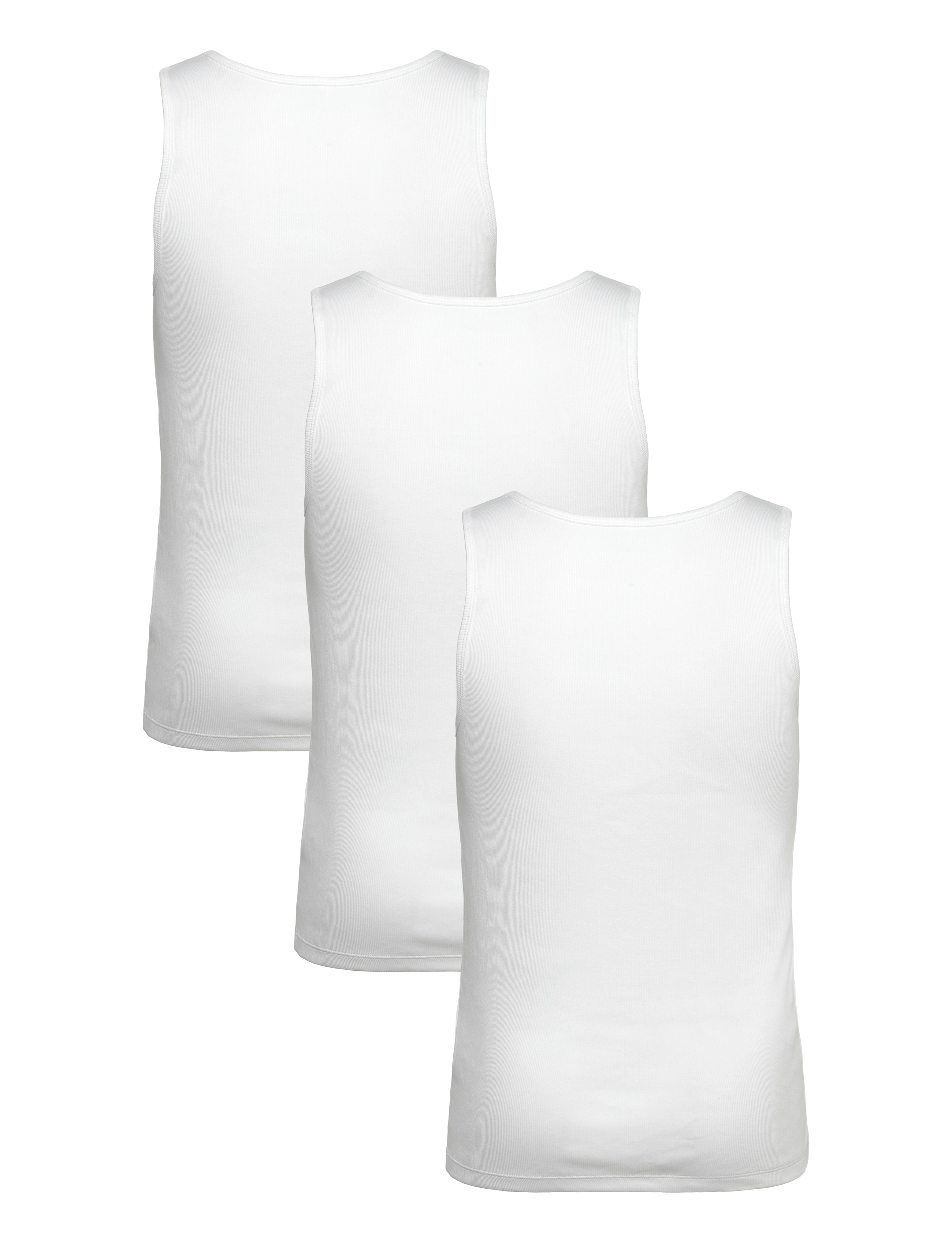 BOSS - TankTop3P RibClassic - topit - white - 2