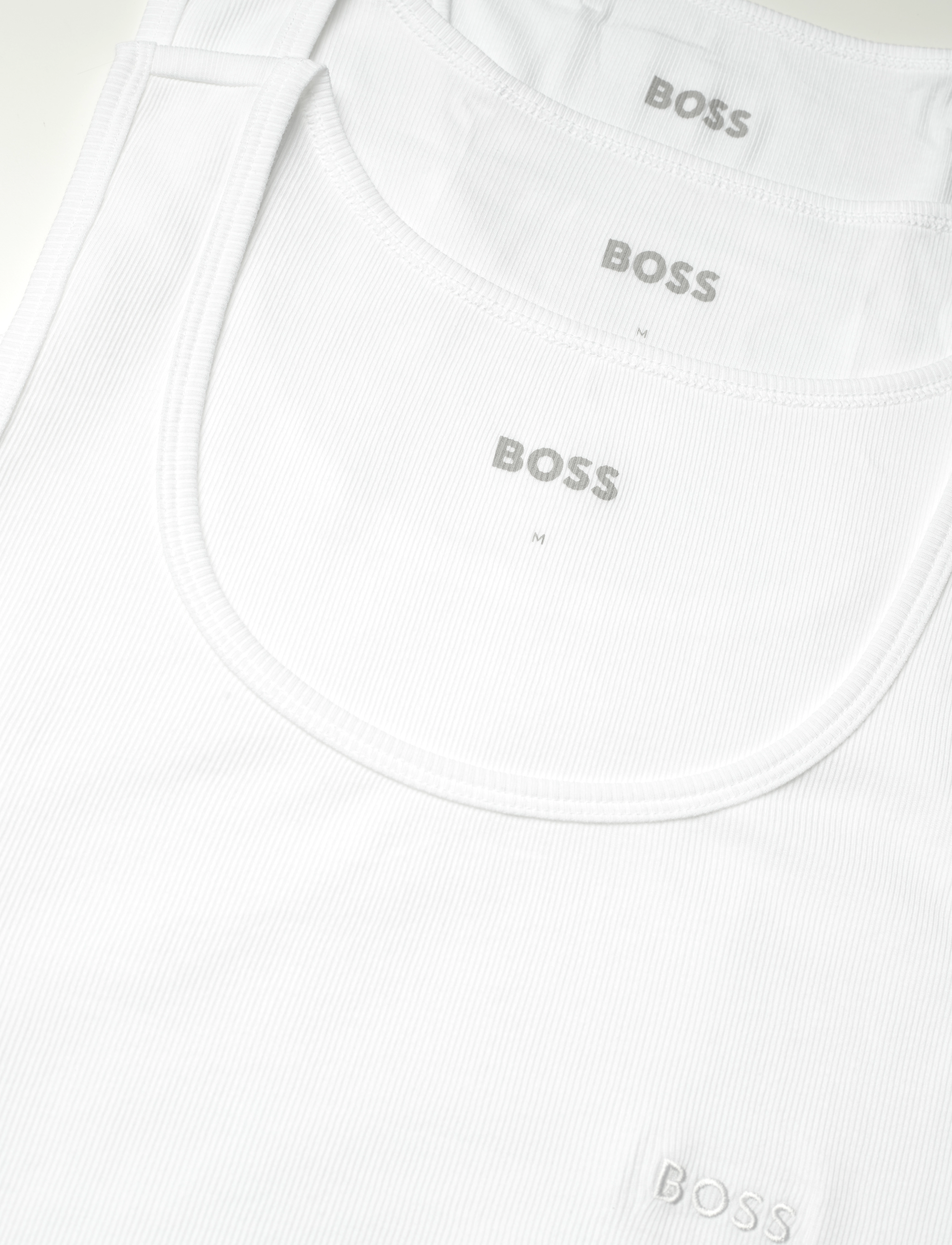 BOSS - TankTop3P RibClassic - topit - white - 1