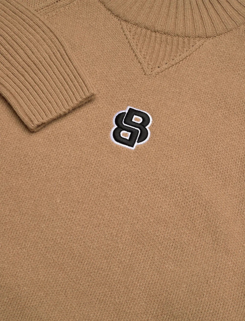 BOSS - Fasuyo - stickade tröjor - medium beige - 2