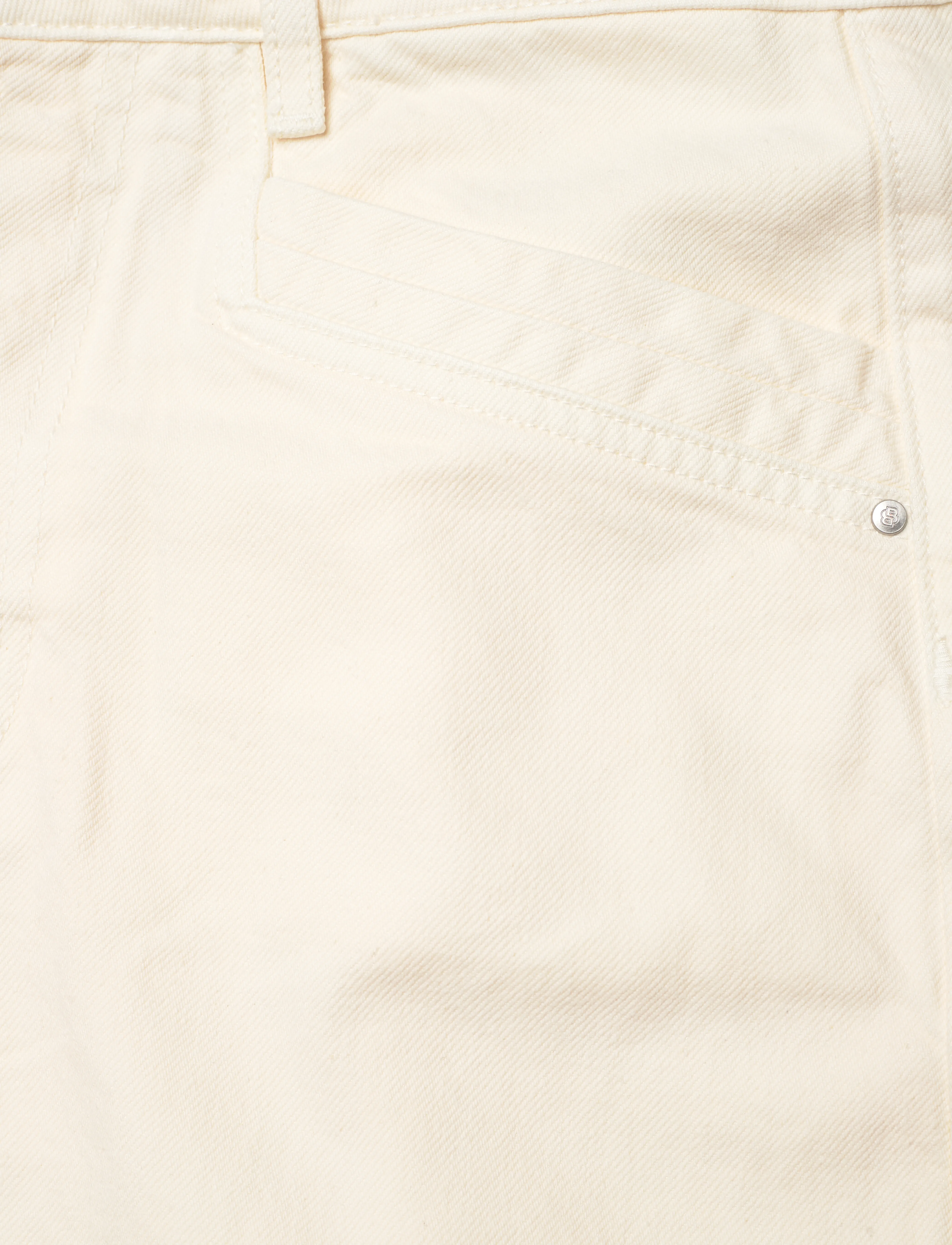 BOSS - SEMAIRE - jeanskjolar - open white - 3