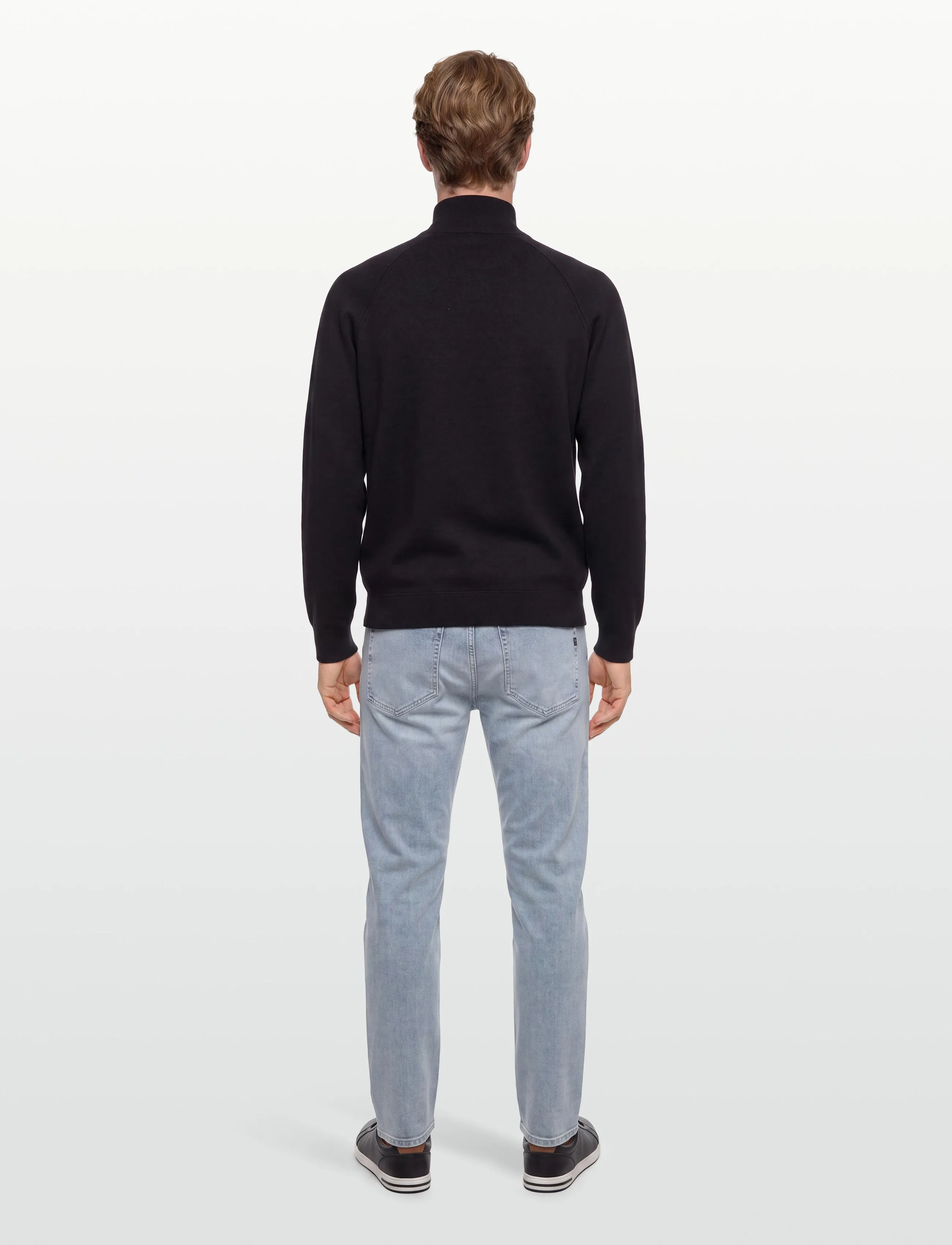 BOSS - H-Idino - fullzip strik - black - 4
