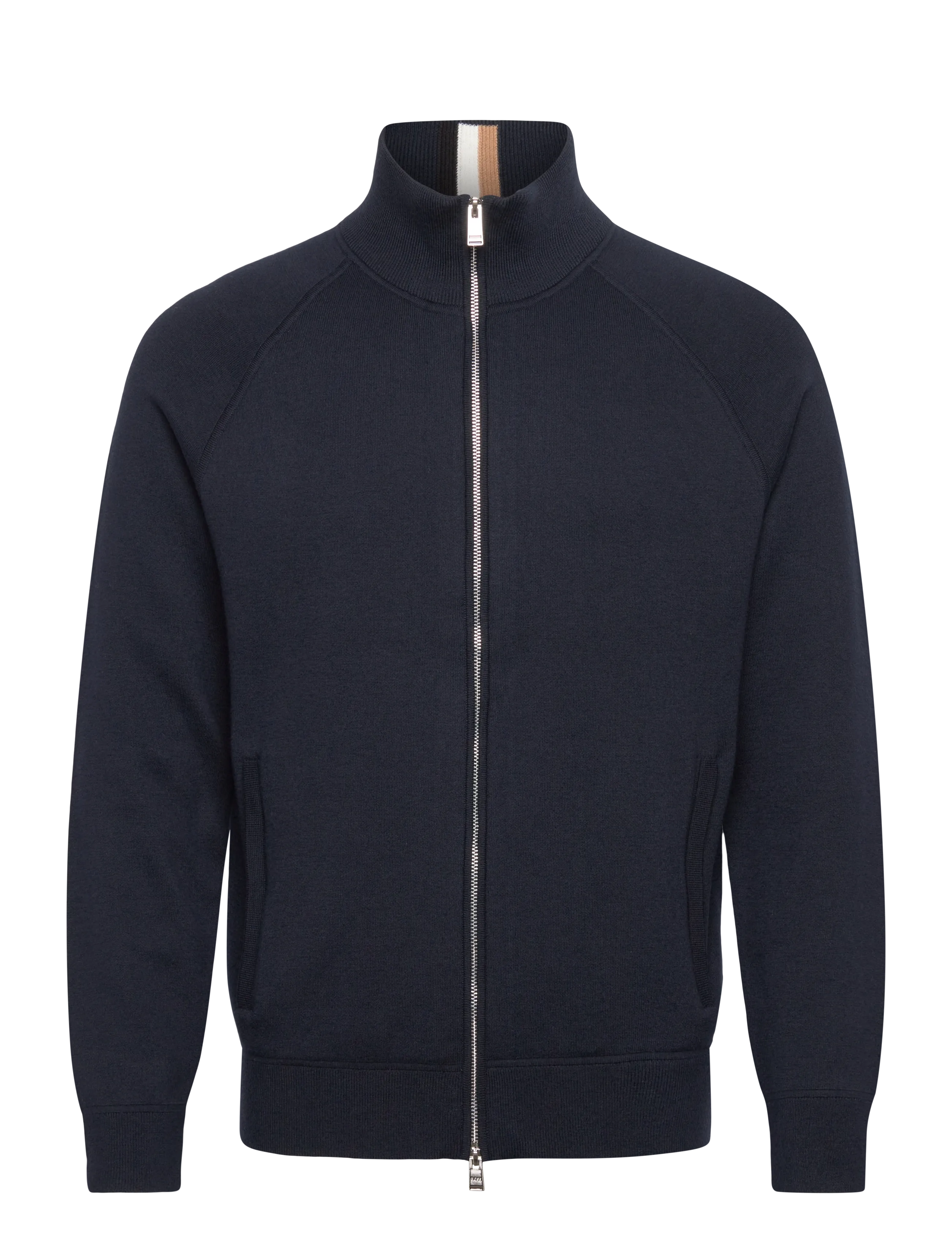 BOSS H-Idino - Full zip strik - DARK BLUE / navy