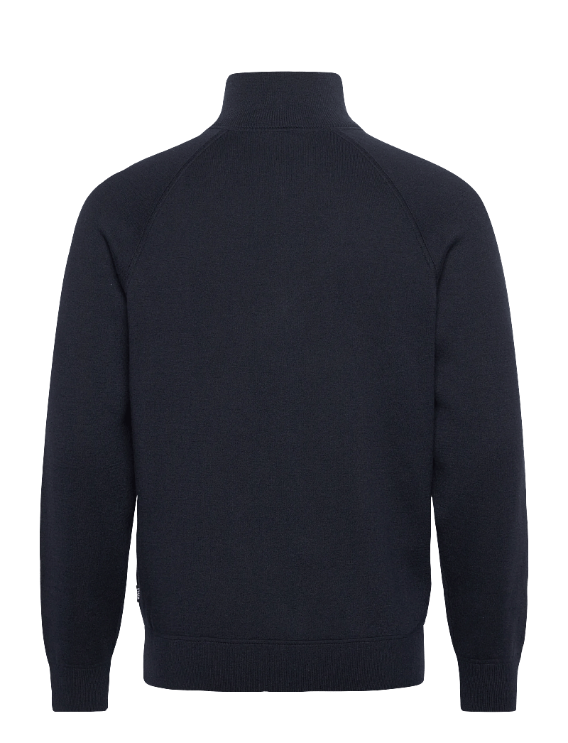 BOSS - H-Idino - pullover mit durchgehendem reißverschluss - dark blue - 1