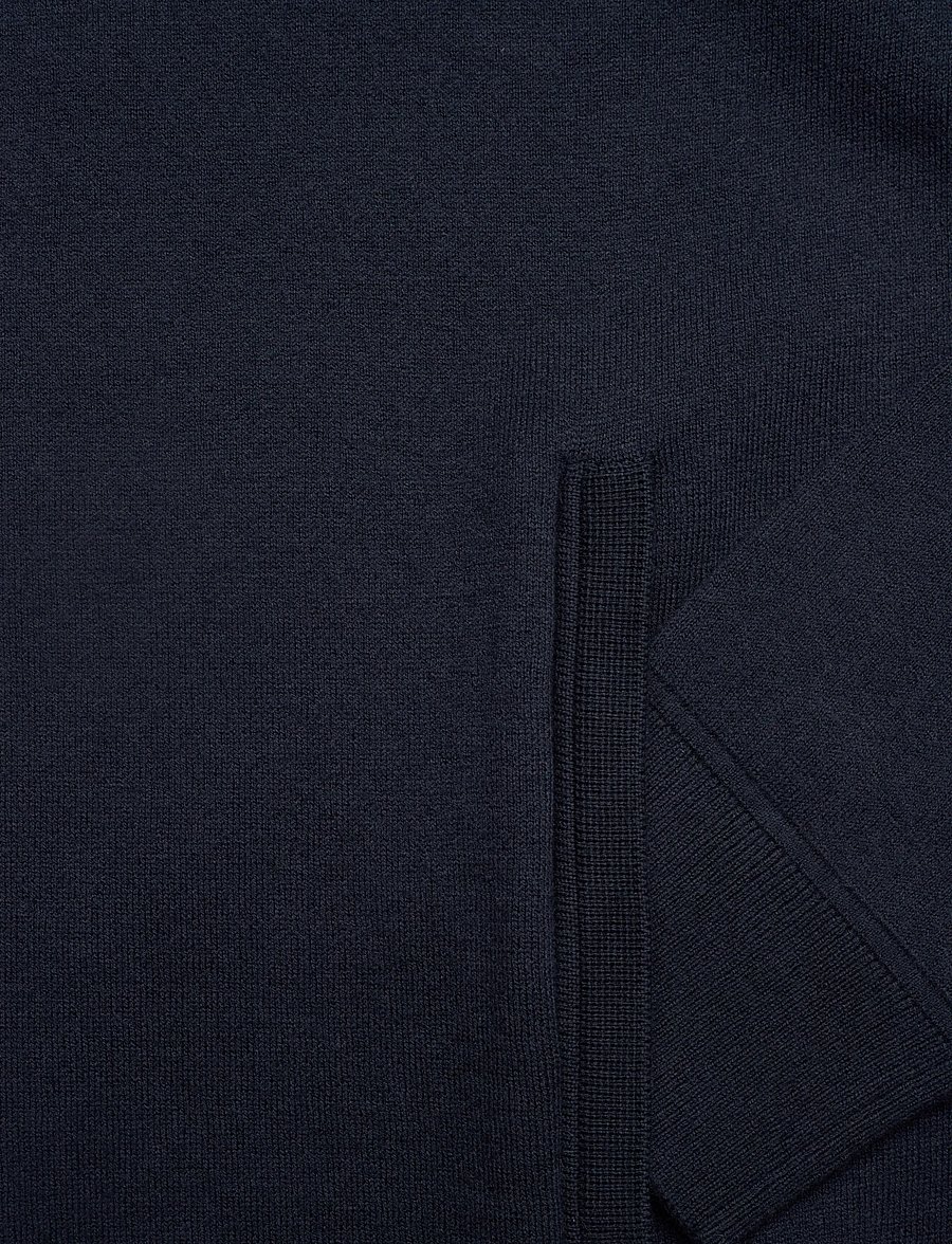 BOSS - H-Idino - full zip strik - dark blue - 3
