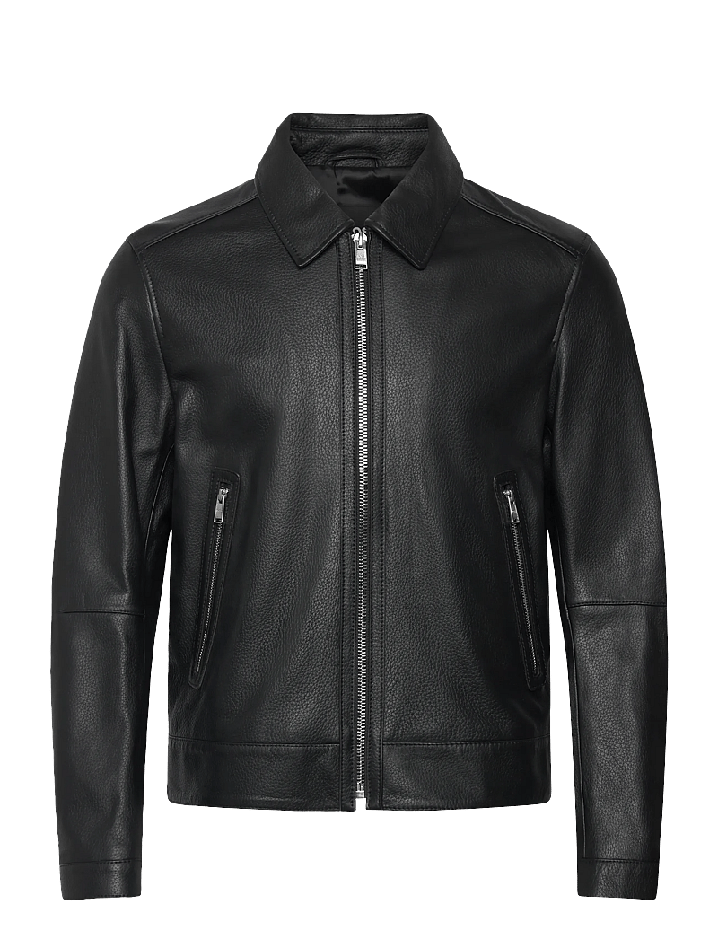 BOSS - H-Mapson4 - leather jackets - black - 0