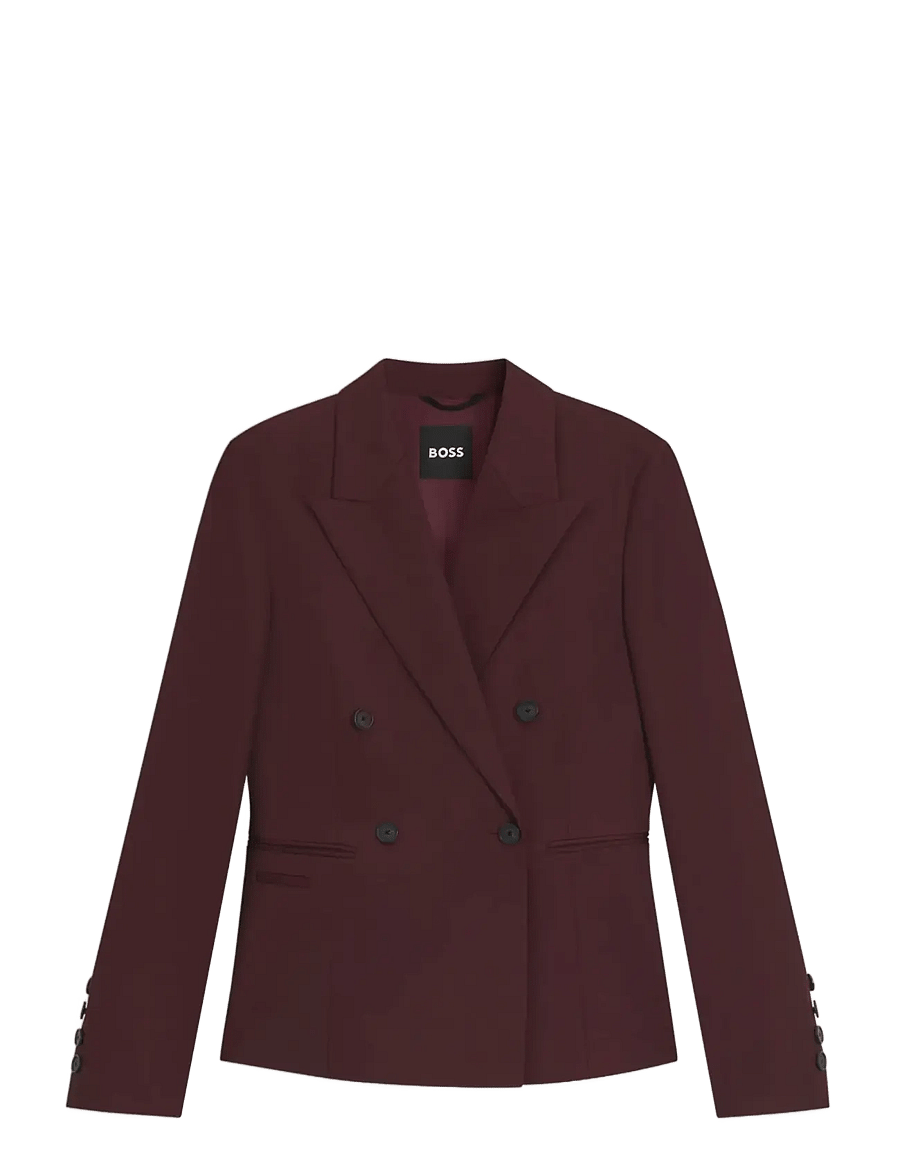 BOSS - Jiamia - zweireihige blazer - dark purple - 0