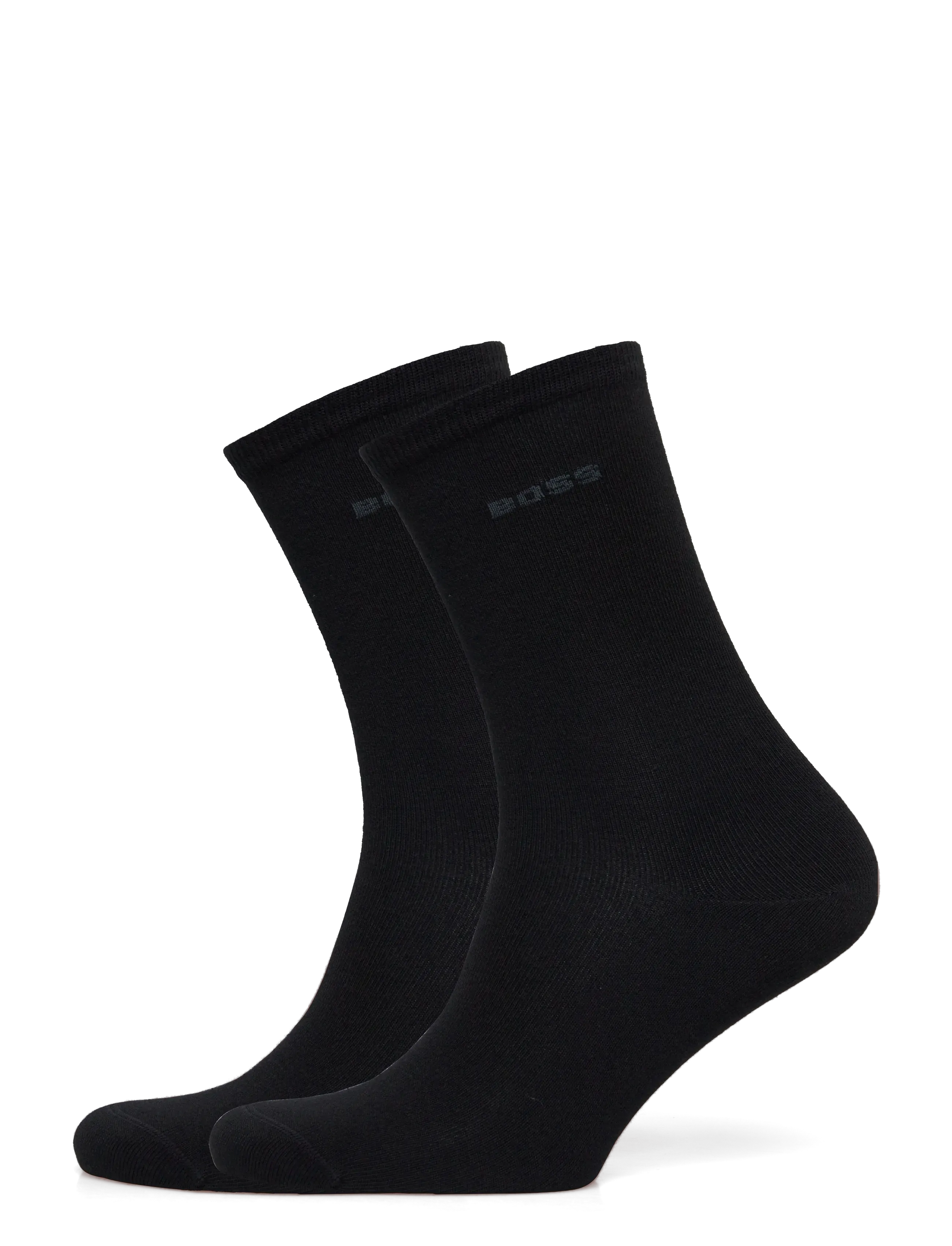 BOSS 2P RS Uni Logo CC W - Almindelige strømper - BLACK / black
