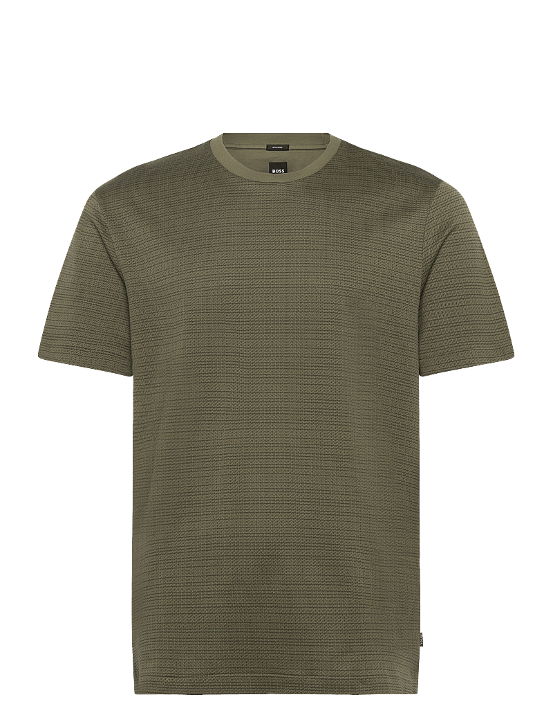 BOSS - H-Taut 102 - kortärmade t-shirts - medium green - 0