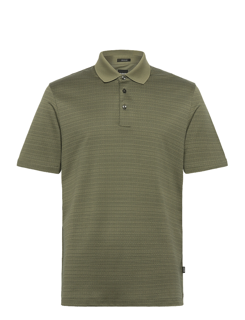 BOSS - H-Parris 102 - short-sleeved polos - medium green - 0