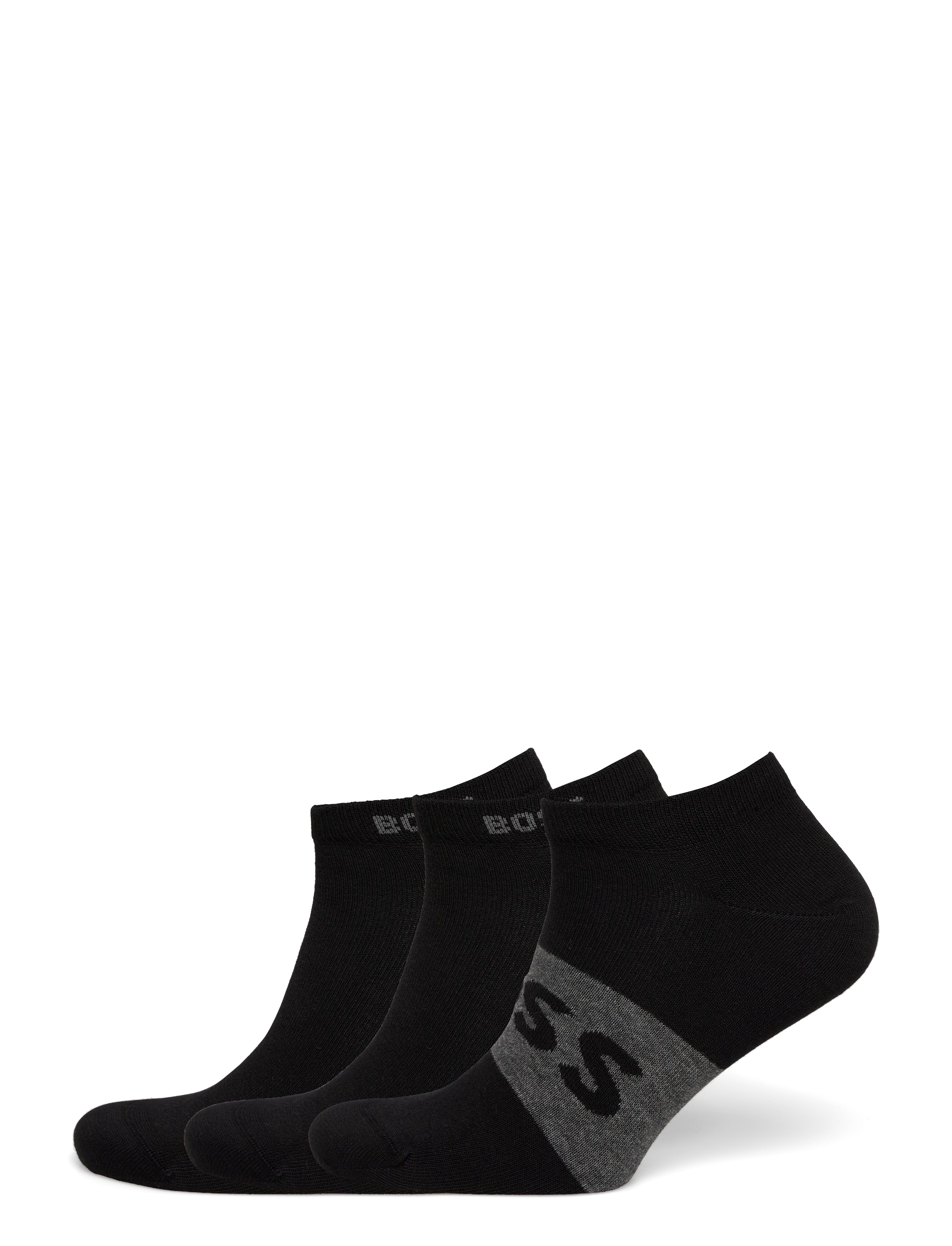 BOSS 3P As Logo Cc, 43-46, Black, Sokker > Ankelstrømper, Herre
