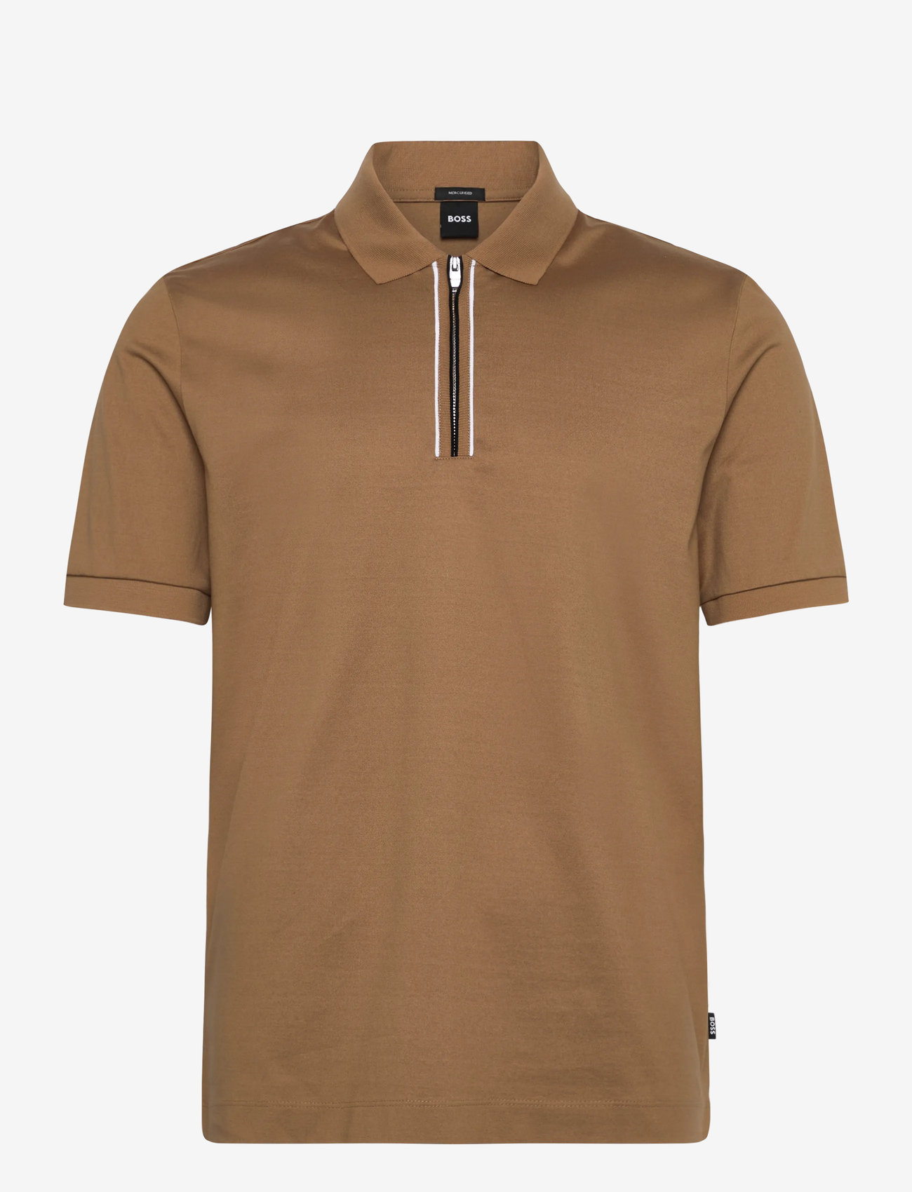 BOSS - H-Paras 65 - kortærmede poloer - medium beige - 0