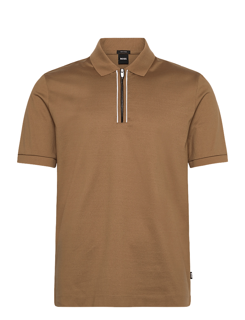 BOSS - H-Paras 65 - kortärmade pikéer - medium beige - 0