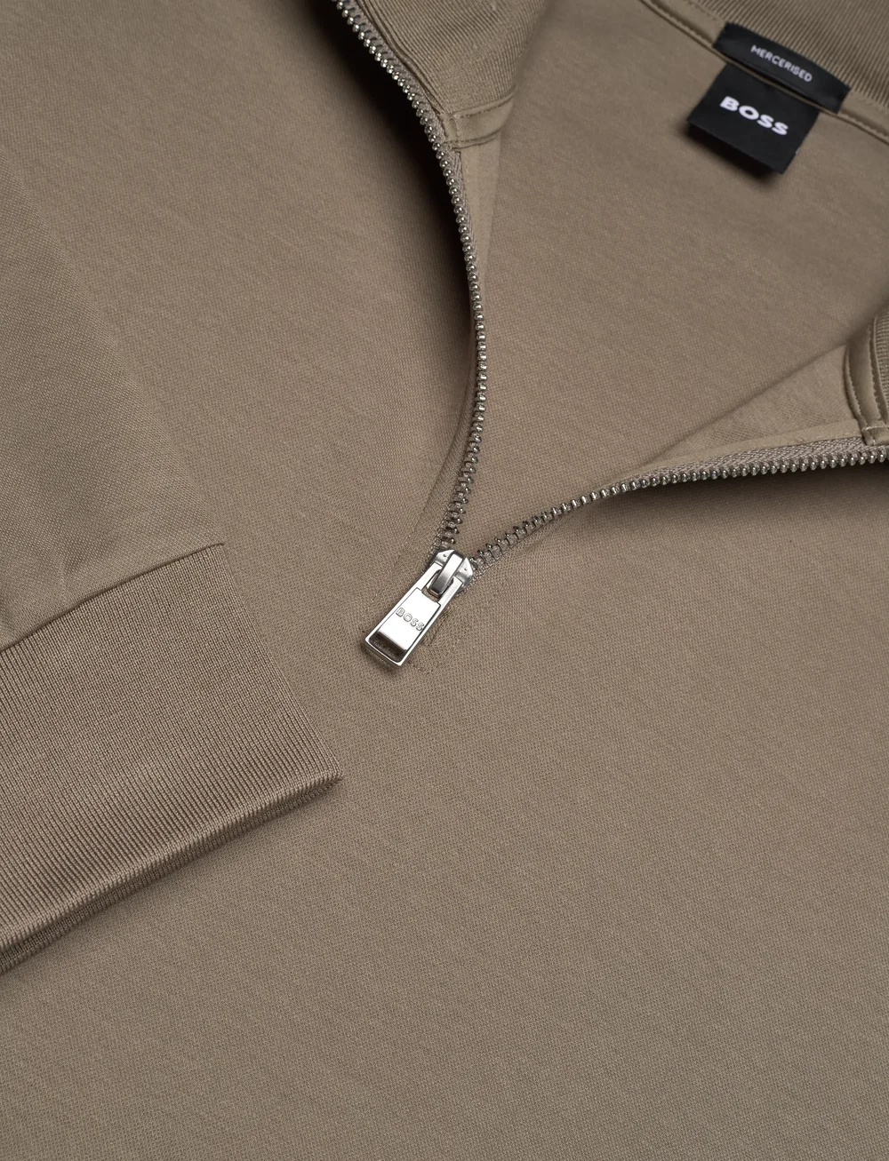 BOSS - H-Stimmann 109 - half zip - open brown - 2