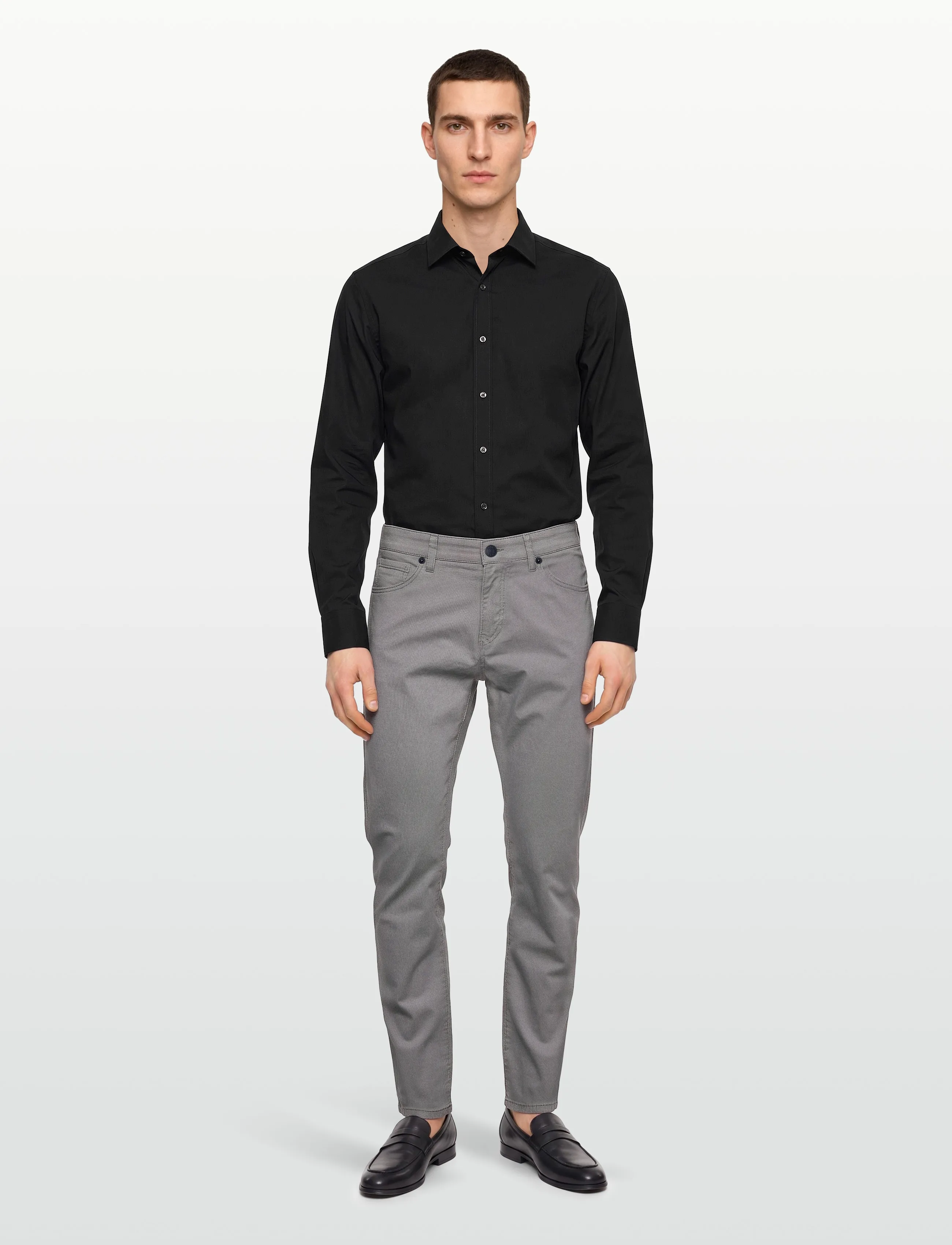 BOSS H-Re.Maine5 - Chinos - DARK BLUE / grey