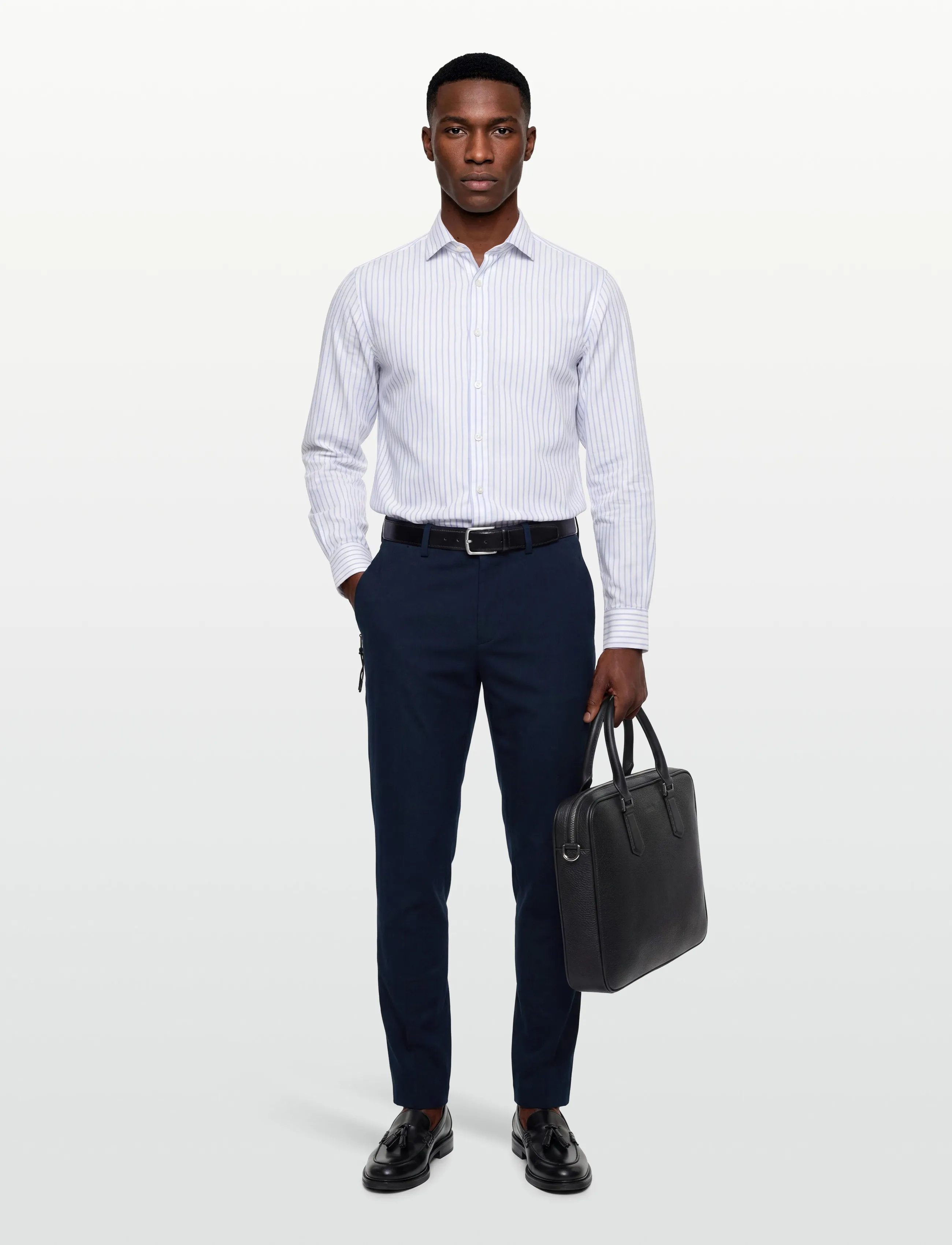BOSS - P-Kaiton1-Zip - chinos - dark blue - 0
