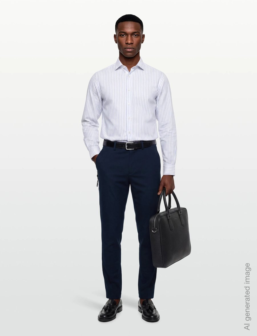 BOSS - P-Kaiton1-Zip - chinos - dark blue - 0