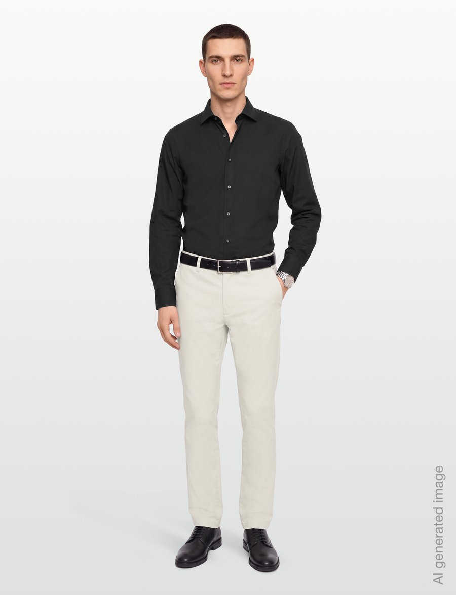 BOSS - P-Kaiton1-Zip - chino's - open white - 0