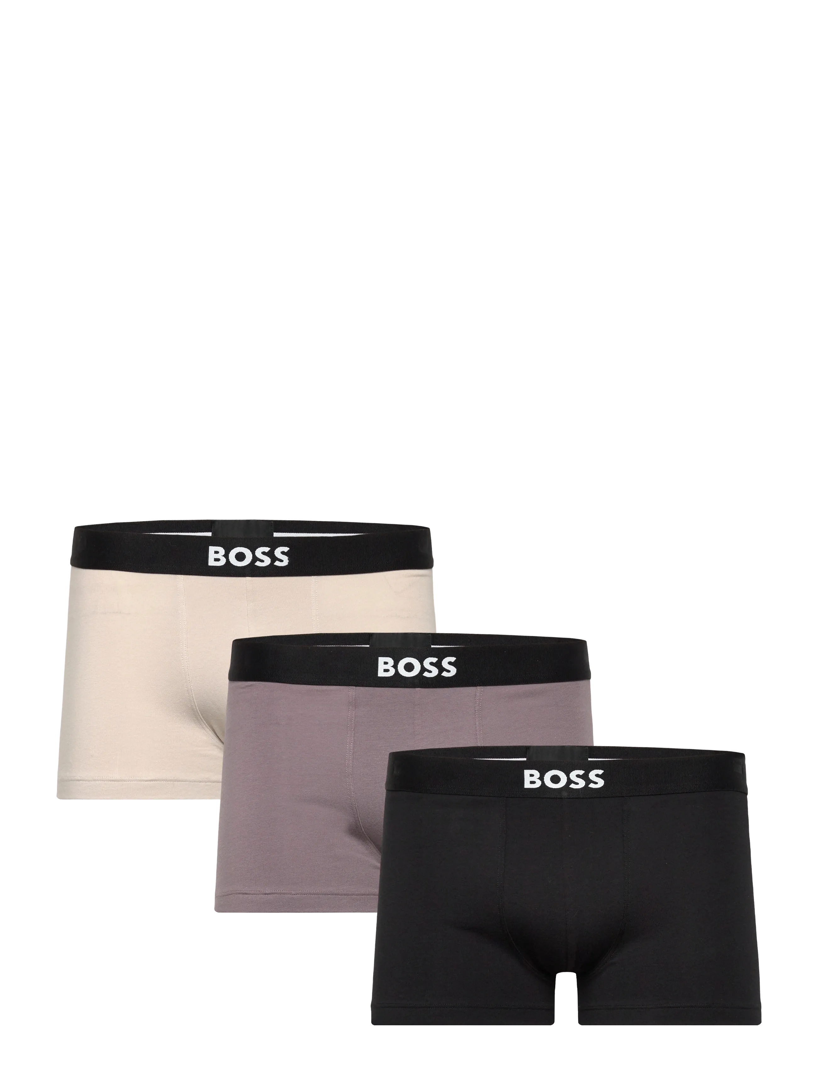 BOSS Trunk 3P Boss One, XL, Brown, Undertøj > Boksere, Herre