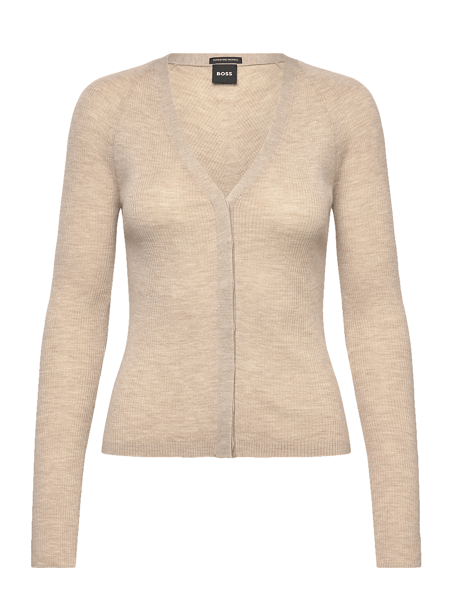 BOSS - Friva - cardigans - light beige - 1