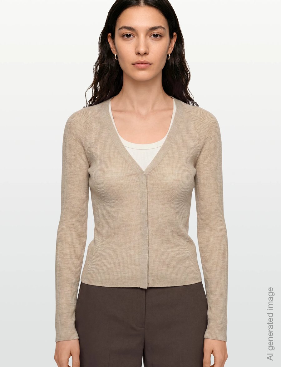 BOSS - Friva - cardigans - light beige - 3
