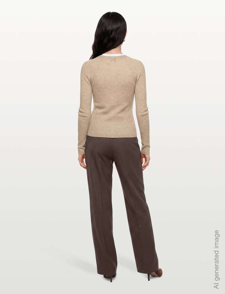 BOSS - Friva - cardigans - light beige - 4
