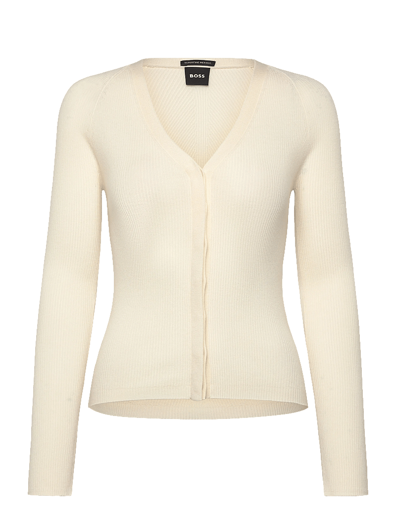 BOSS - Friva - cardigans - open white - 0
