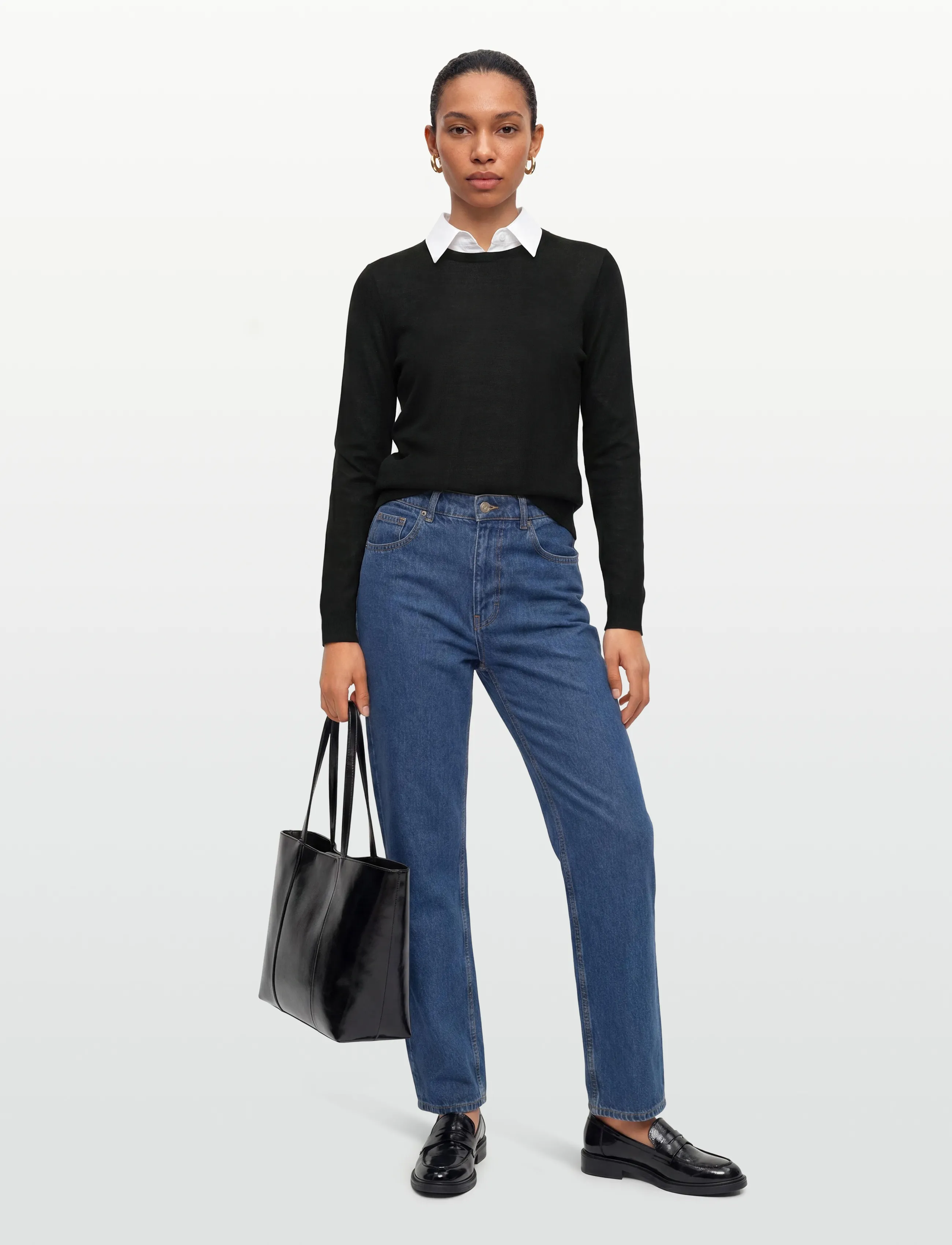 BOSS Ferpina, M, Black, Strik > Trøjer, Dame