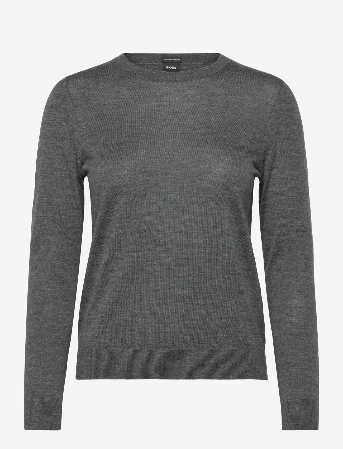 BOSS - Ferpina - strikkegensere - dark grey - 0