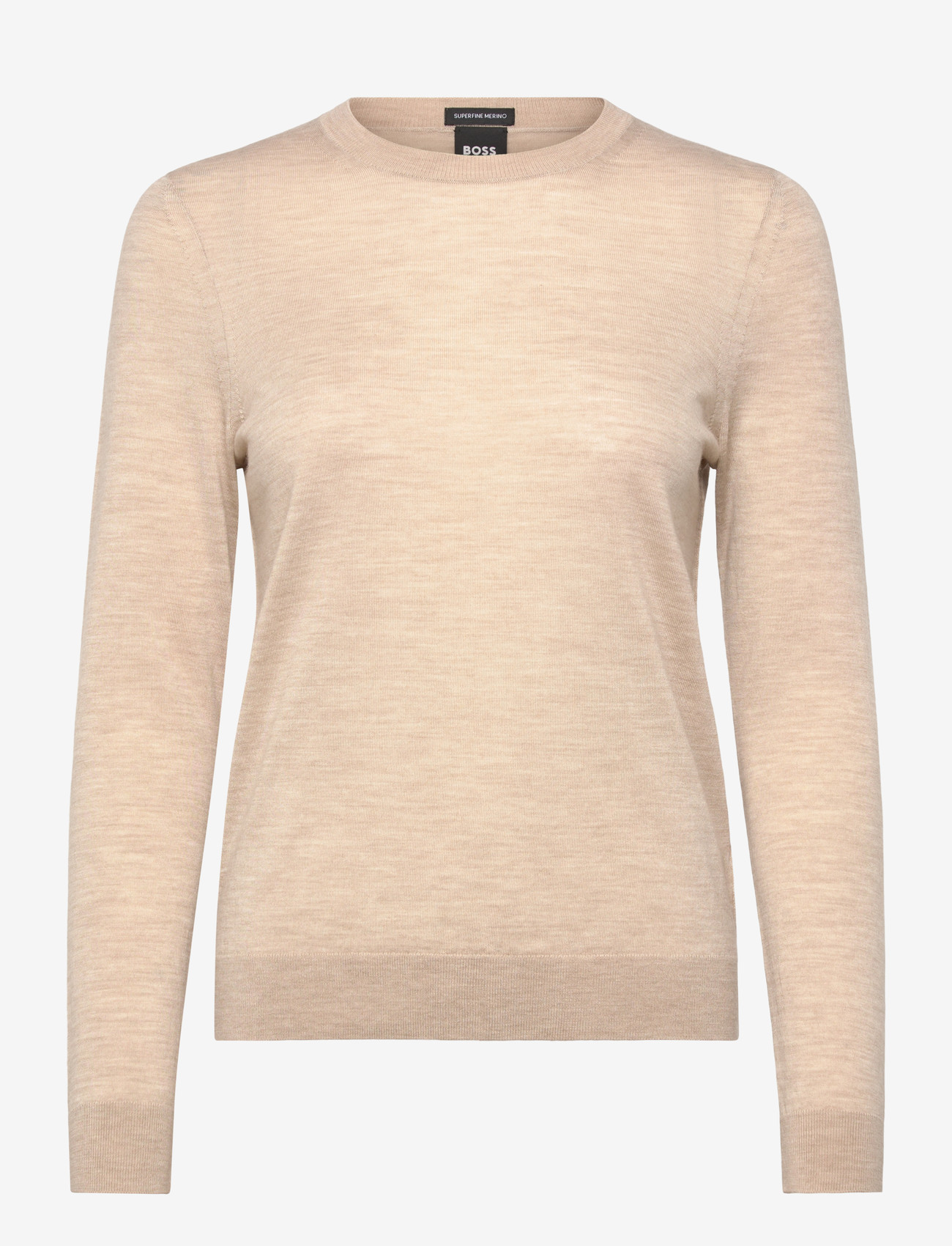 BOSS - Ferpina - stickade tröjor - light beige - 0