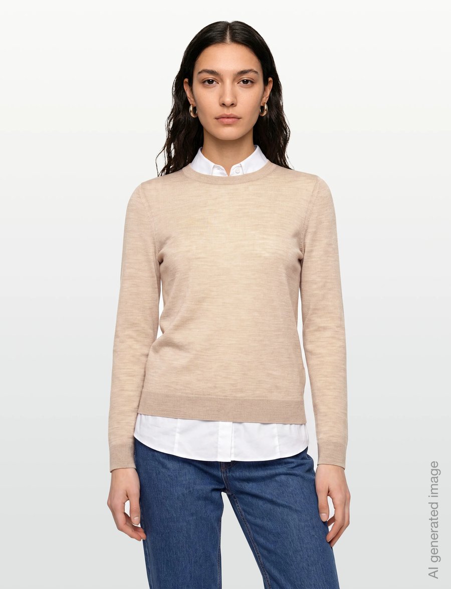 BOSS - Ferpina - pullover - light beige - 3