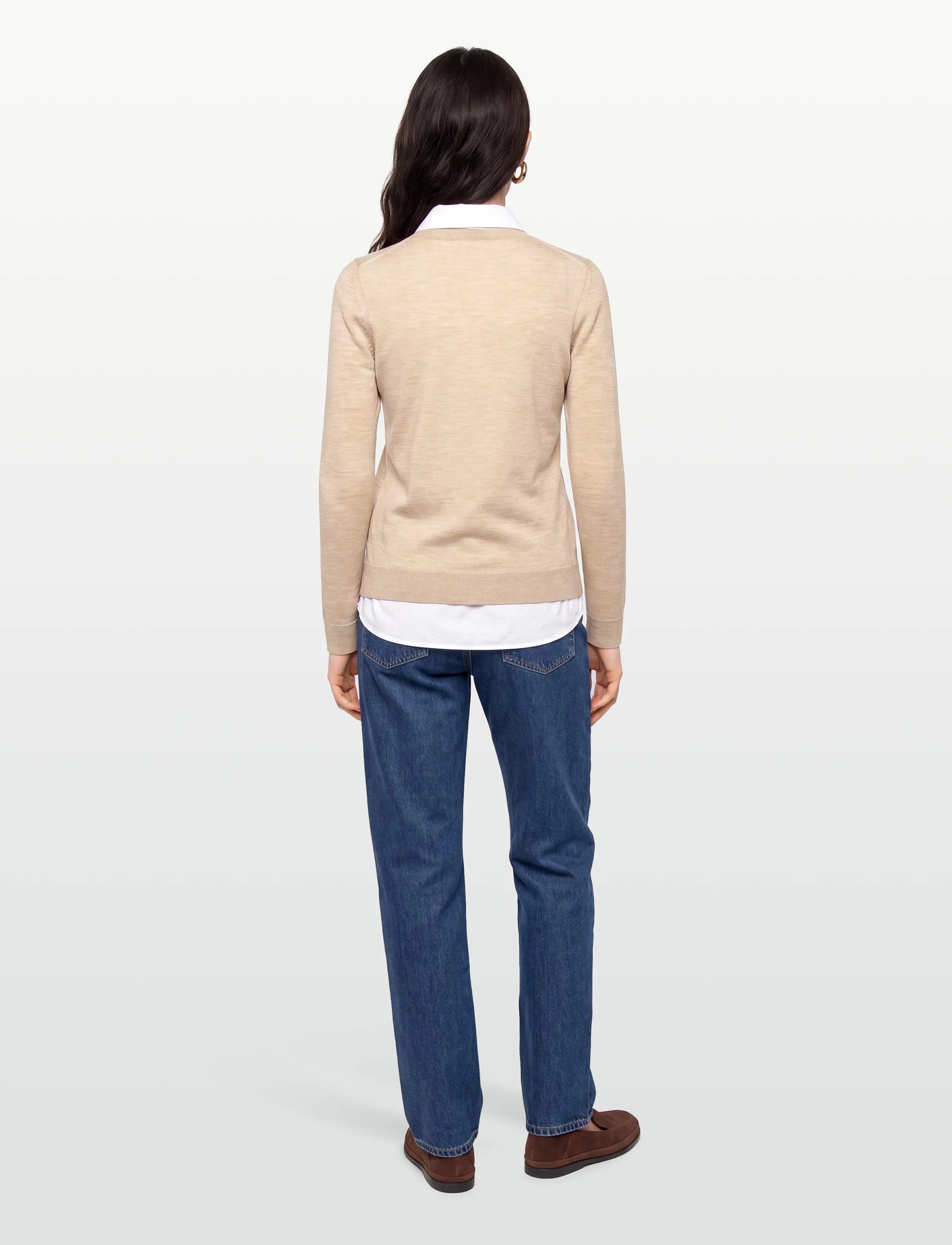 BOSS - Ferpina - striktrøjer - light beige - 4