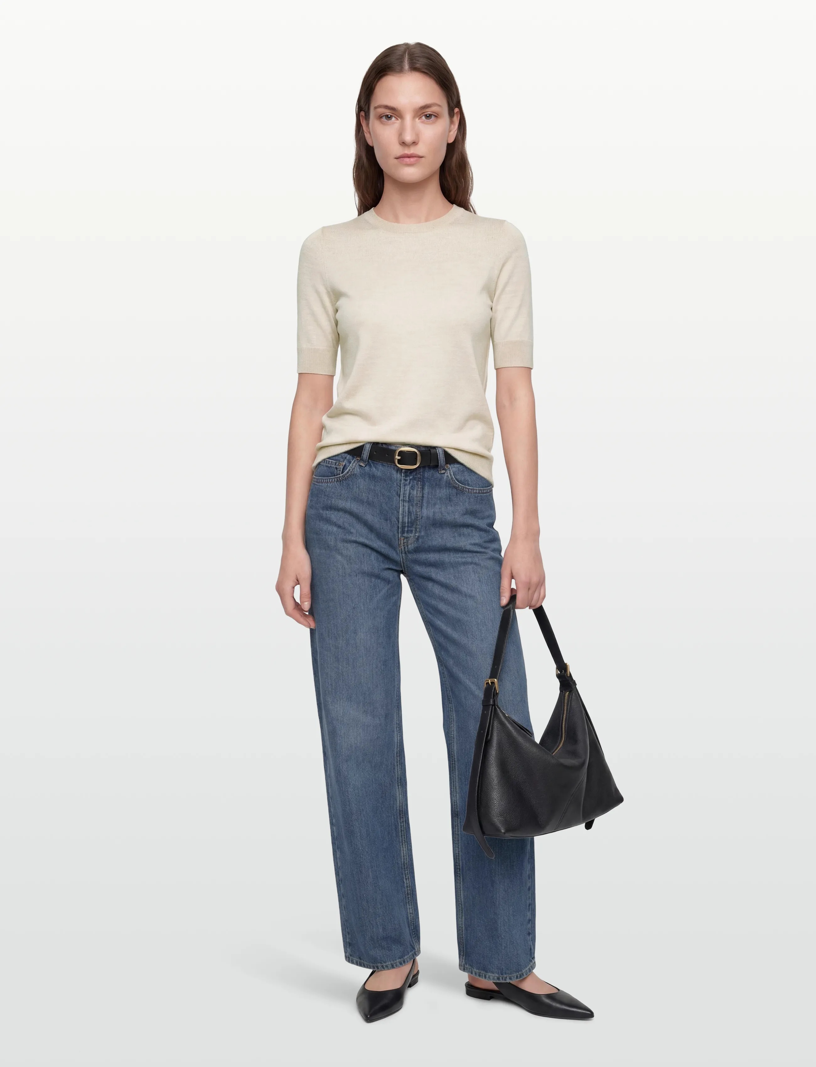 BOSS Farbella - T-shirts - OPEN WHITE / cream