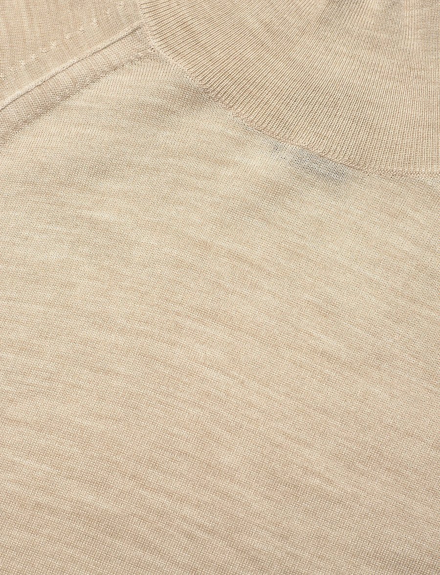 BOSS - Fipini - kõrge kaelusega kudumid - light beige - 2
