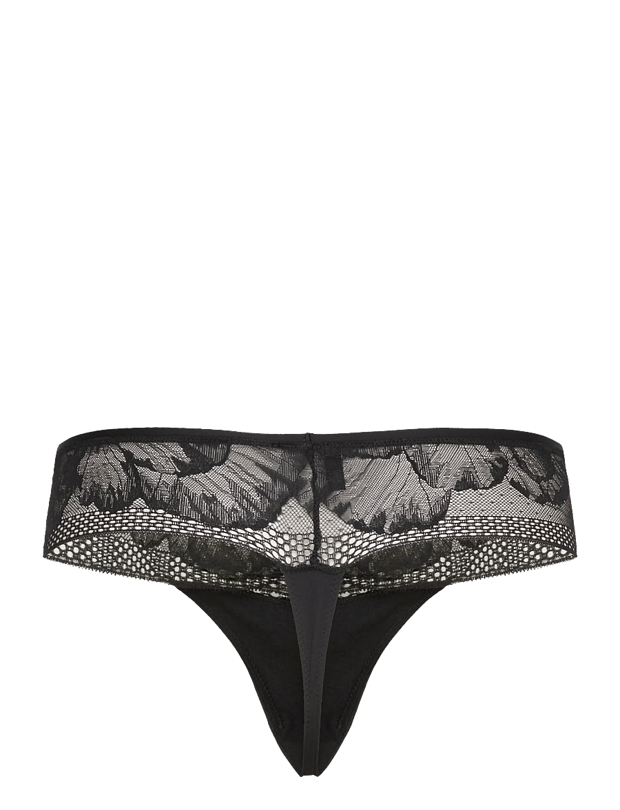 BOSS - THONG_ PEONY LACE - tangas - black - 1