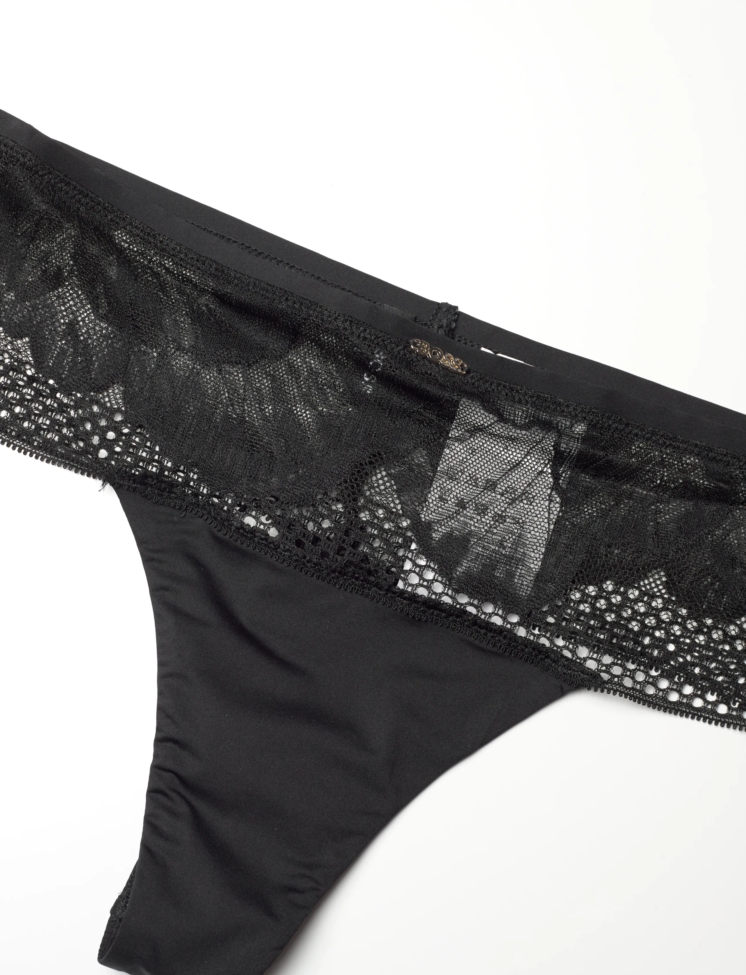 BOSS - THONG_ PEONY LACE - tangas - black - 2