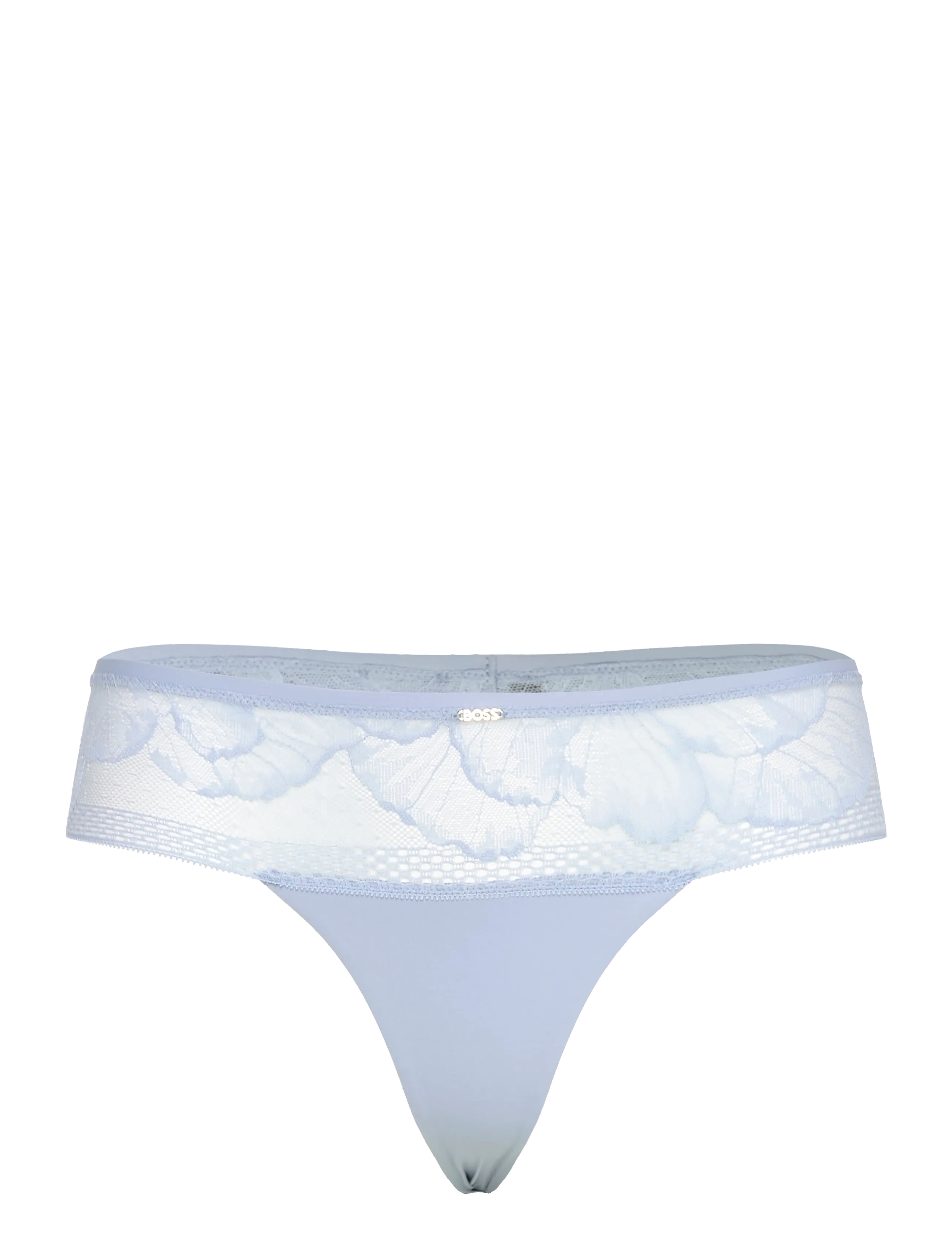 BOSS Thong_ Peony Lace, XL, Panties, Blau - Thong, Frauen