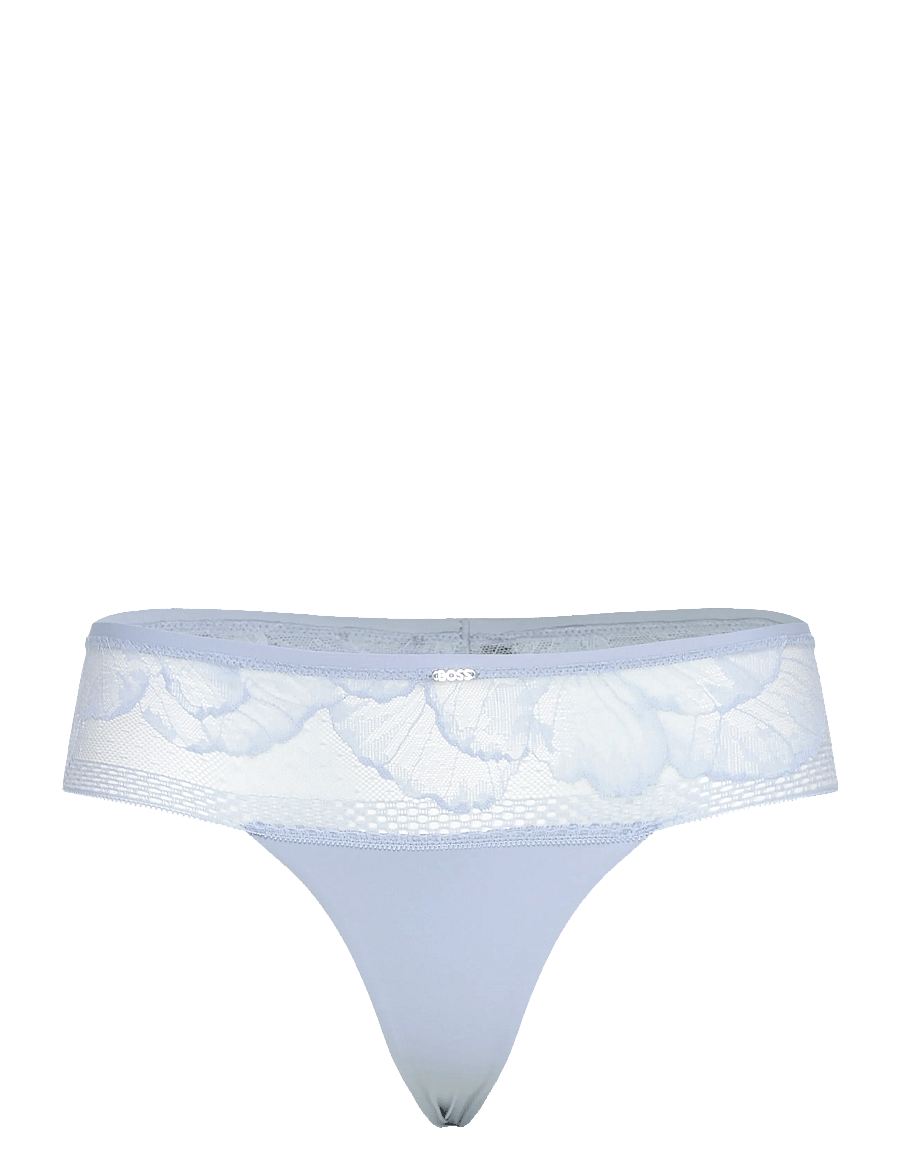 BOSS - THONG_ PEONY LACE - tangas - light/pastel blue - 0