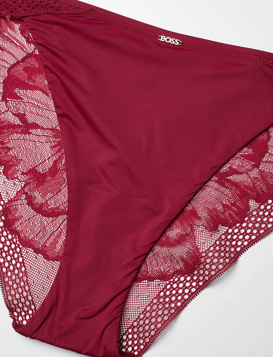 BOSS - BRIEF_ PEONY LACE - slips - dark red - 2