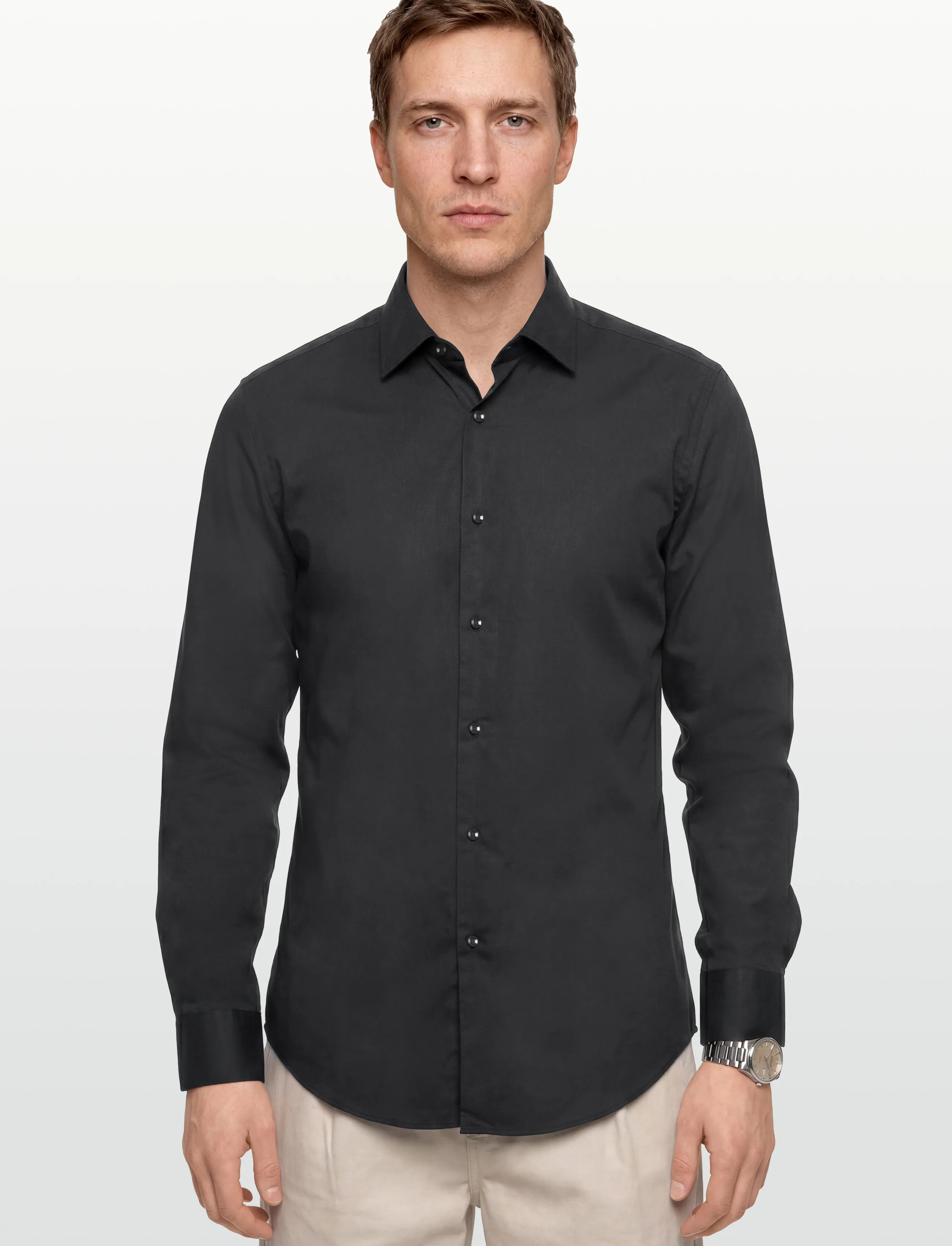 BOSS - H-HANK-kent-C1-214 - proginiai marškiniai - black - 3